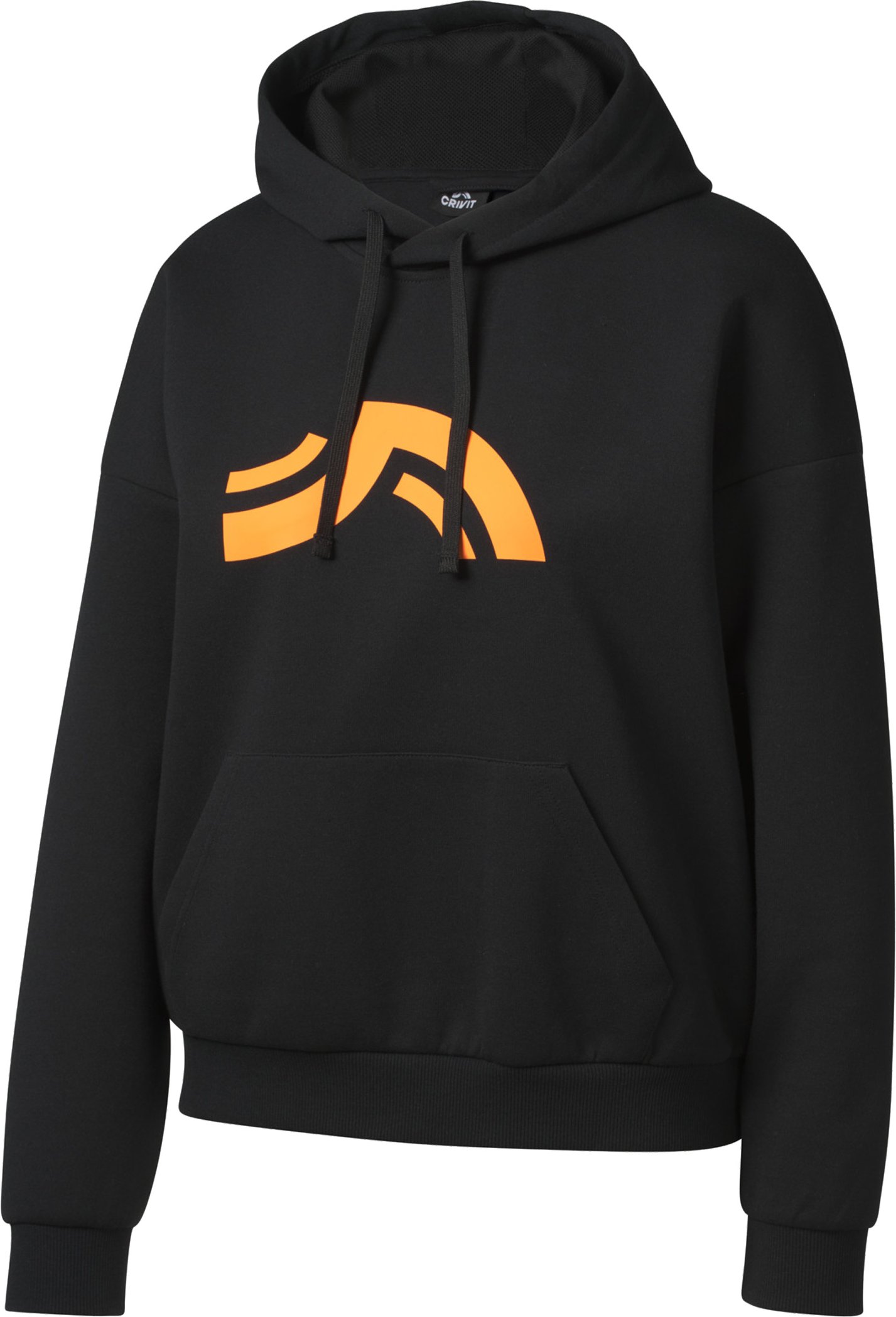 CRIVIT Damen Sweathoodie Double Knit (Schwarz, M(40/42))