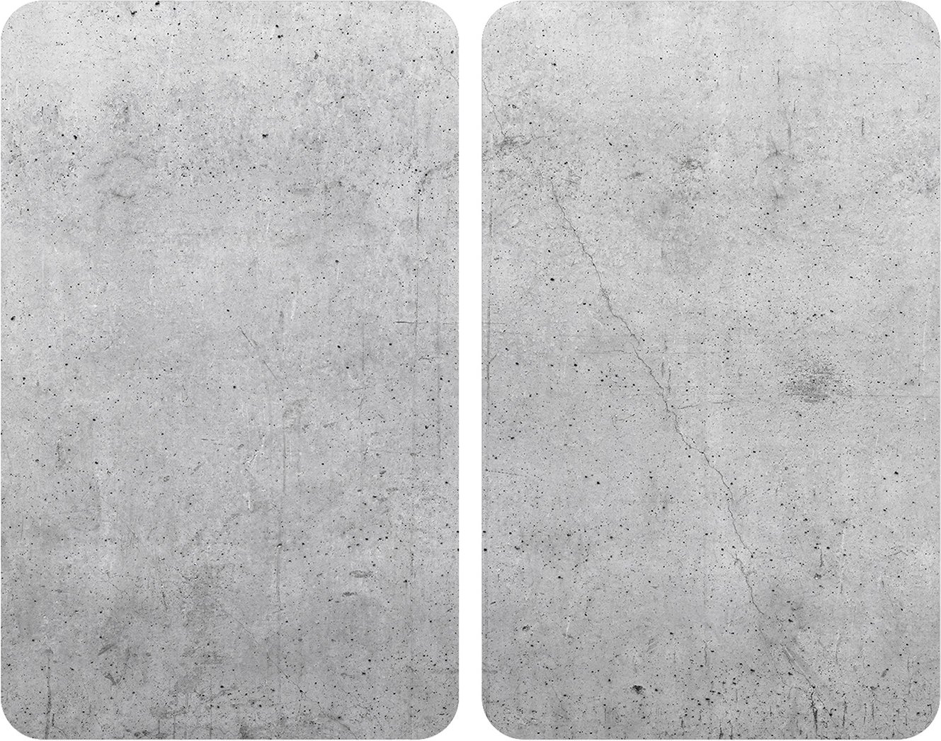 Wenko Herdabdeckplatte Universal 2er Se, Beton (Beton)