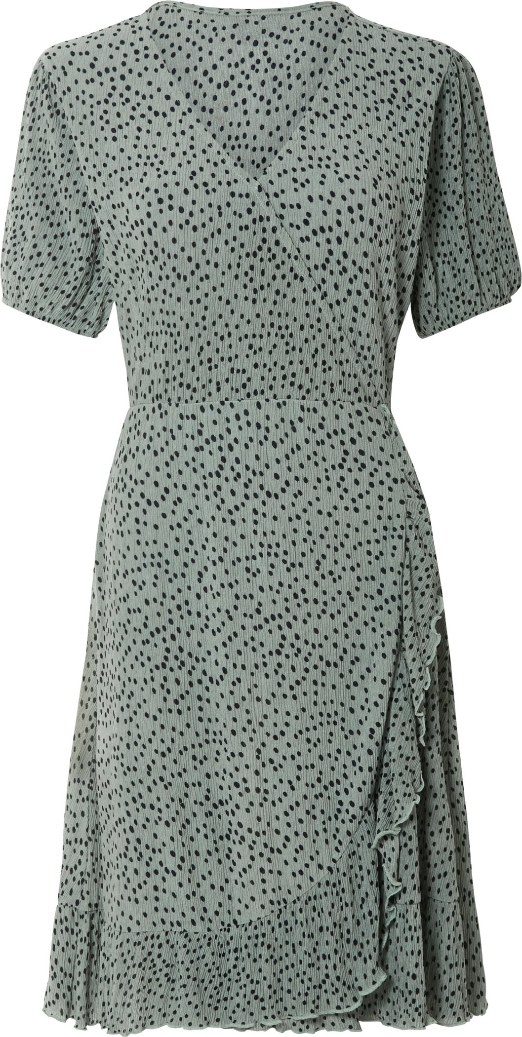 esmara® Damen Wickelkleid (Grün, L (44/46))