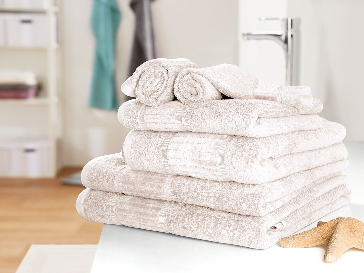 Gözze Handtuch Bio 50 x 100 cm (Creme)