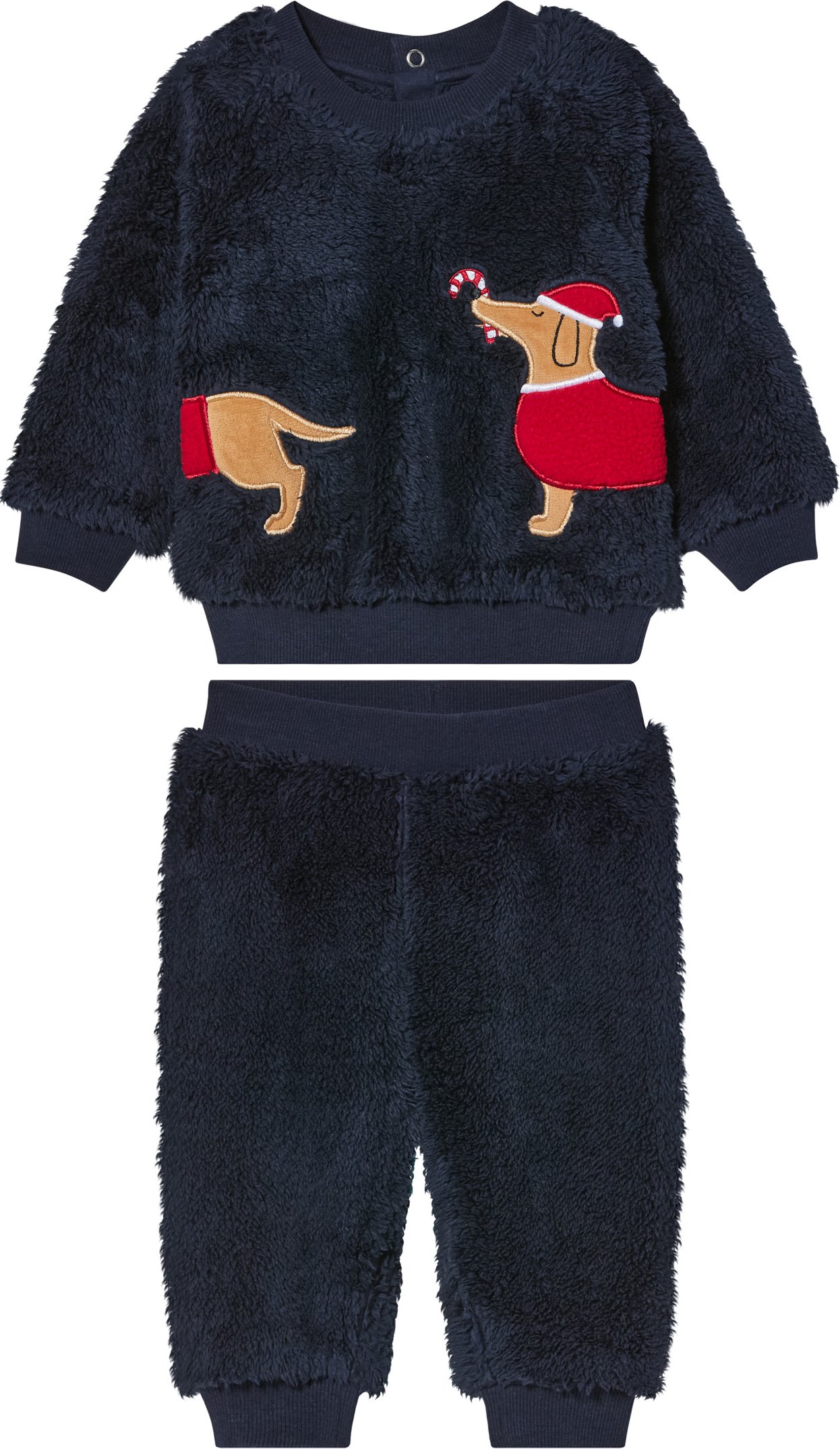 Thumbnail - lupilu® Baby Freizeitanzug Plüsch (50/56, navy)