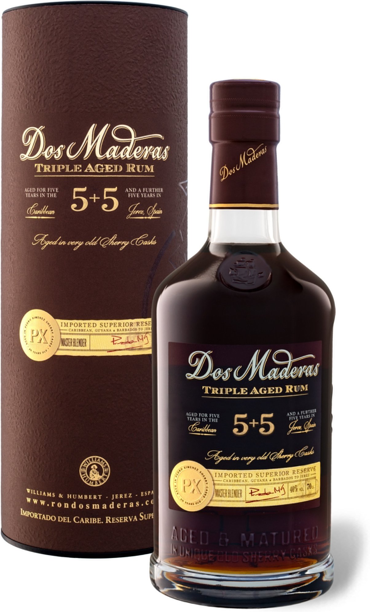 Dos Maderas PX 5+5 Jahre mit Geschenkbox 40% Vol