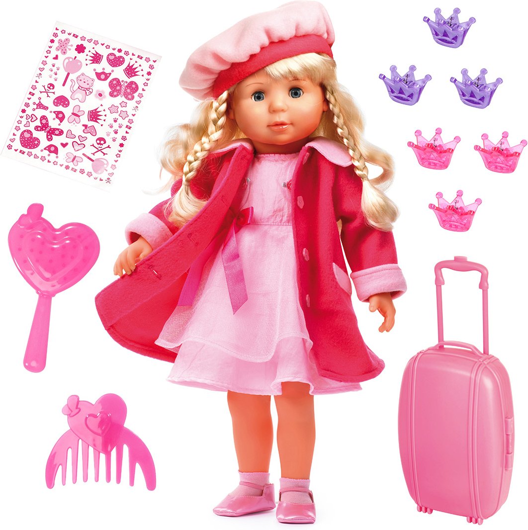 Bayer Design Puppe »Charlene«, mit Küsschenfunktion (pink)