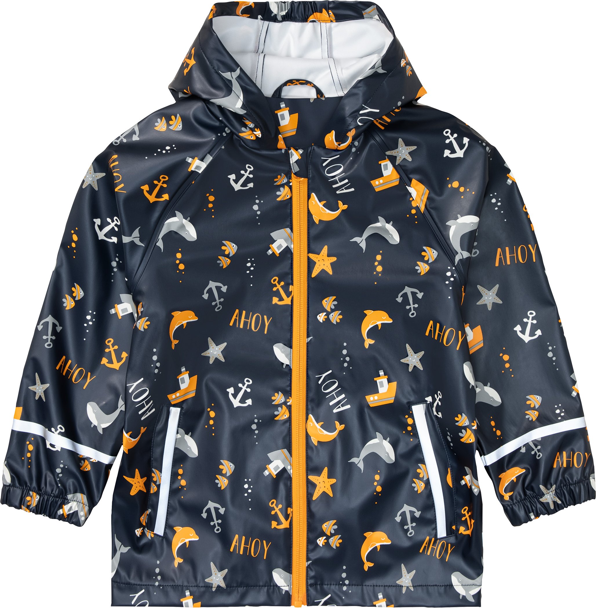 lupilu® Baby Kleinkinder Matsch- und Buddeljacke, wind- und wasserdicht (navy gemustert, 86/92)