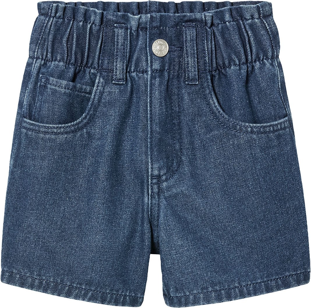 lupilu® Kleinkinder Mädchen Paperbagshorts Denim (Blau, 98/104)