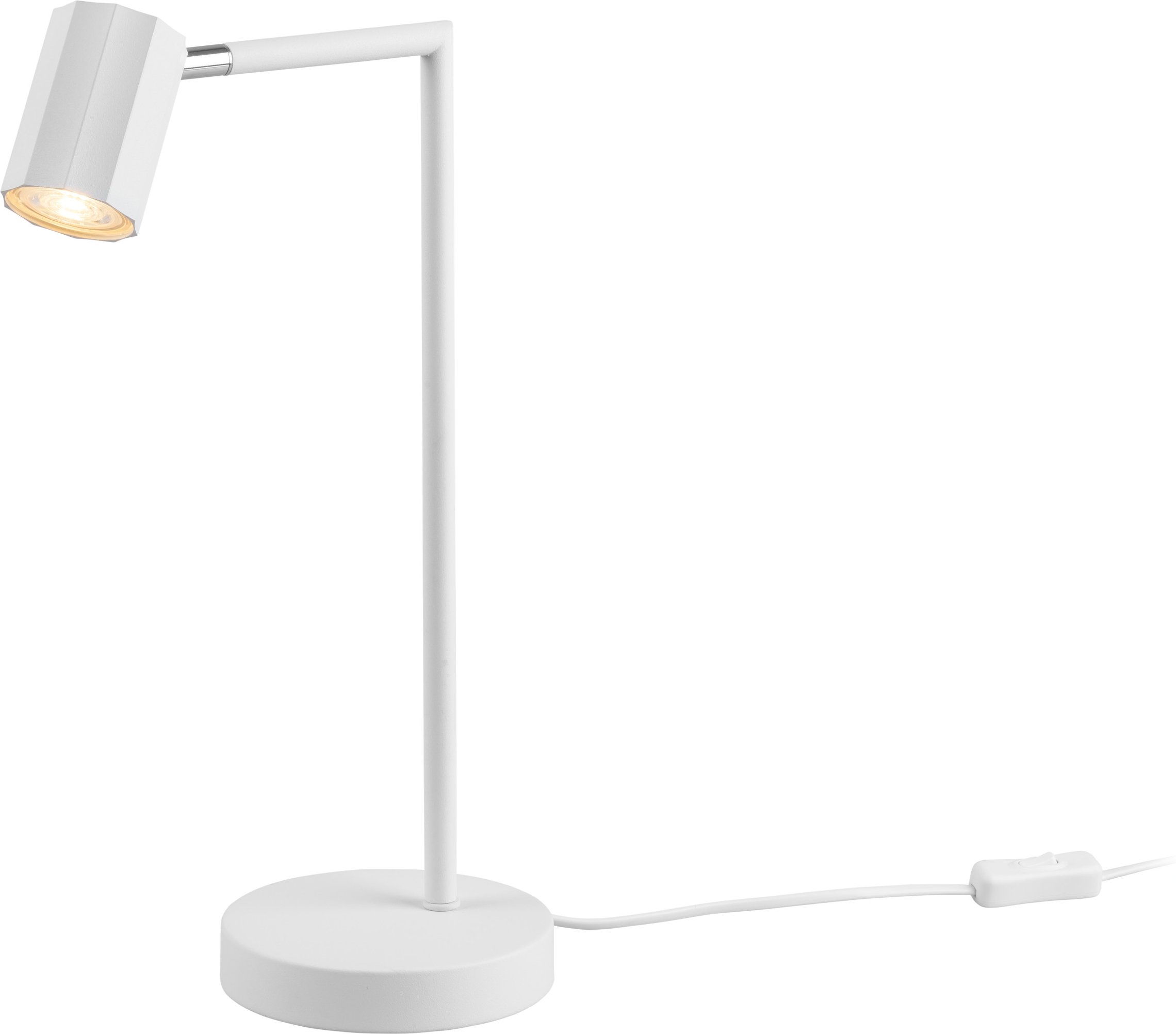 LIVARNO home LED-Tischleuchte, mit neig- und schwenkbarem Kopf (Weiß)