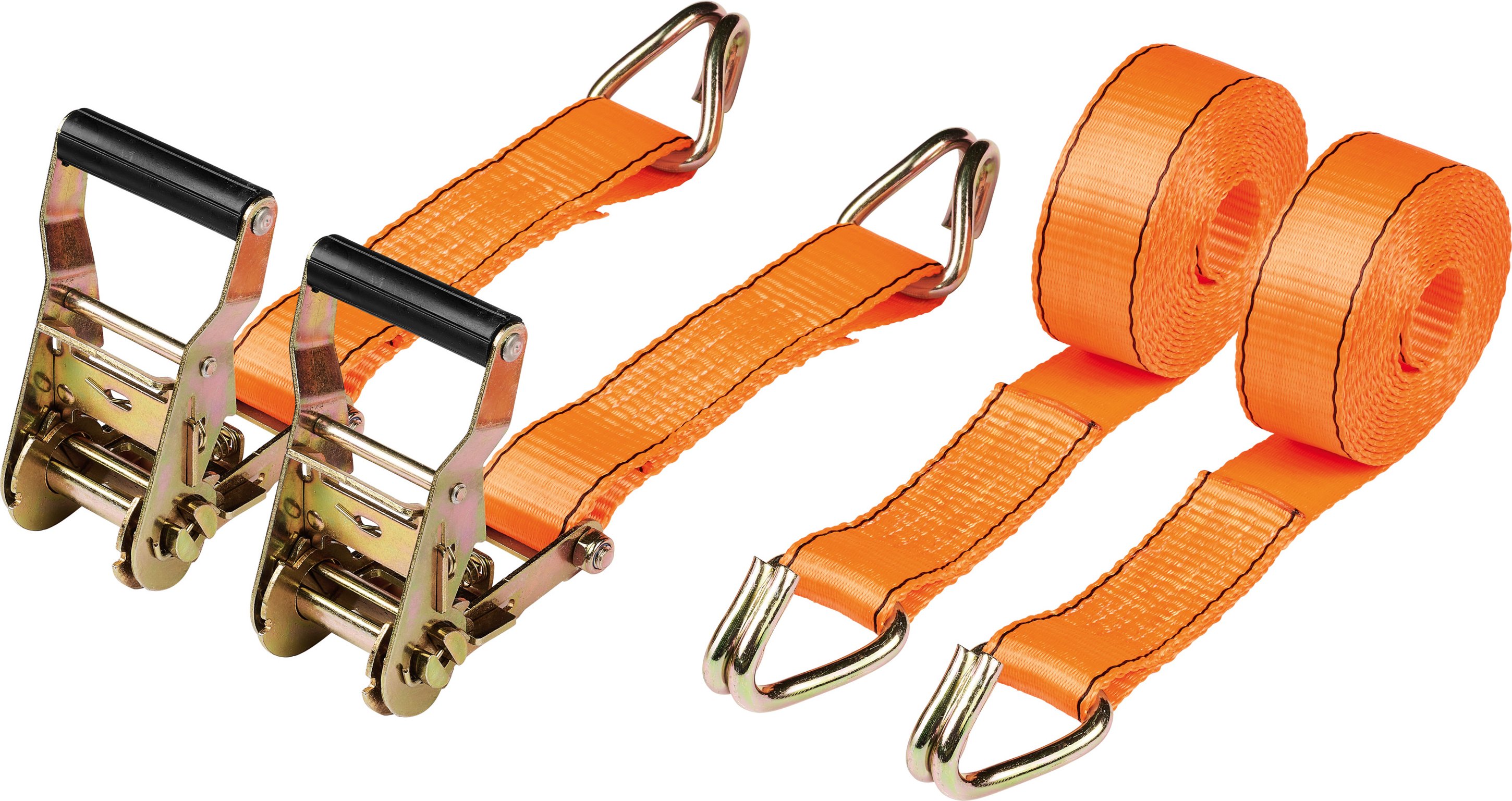 ULTIMATE SPEED® Schwerlast-Ratschenspanngurte-Set, 2-teilig / Ratschenspanngurte-Set, 4-teilig (2 Haltegurte mit Ratsche...