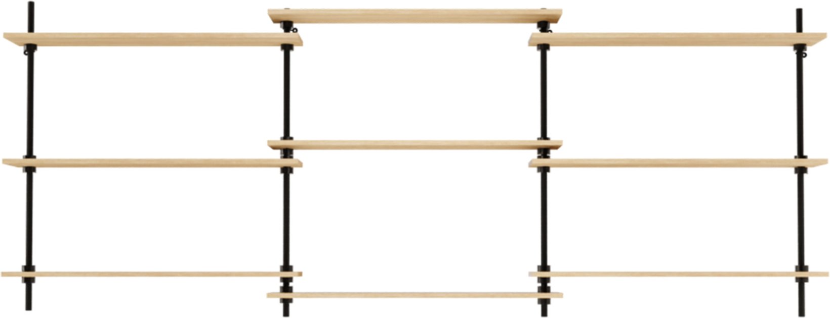 AR SHELVING Wand-Regalsystem DECO (92,5x235x17x5 cm)