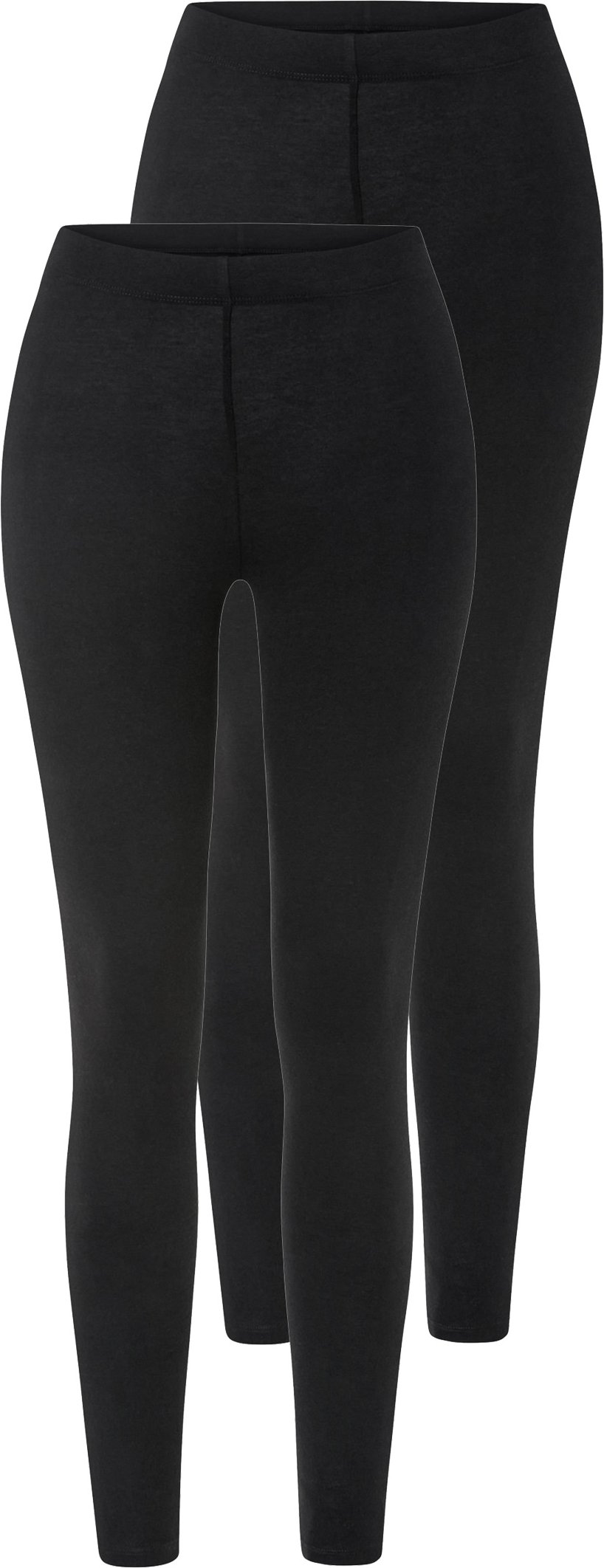 Thumbnail - esmara® Damen Leggings 2er (Schwarz, M (40/42))