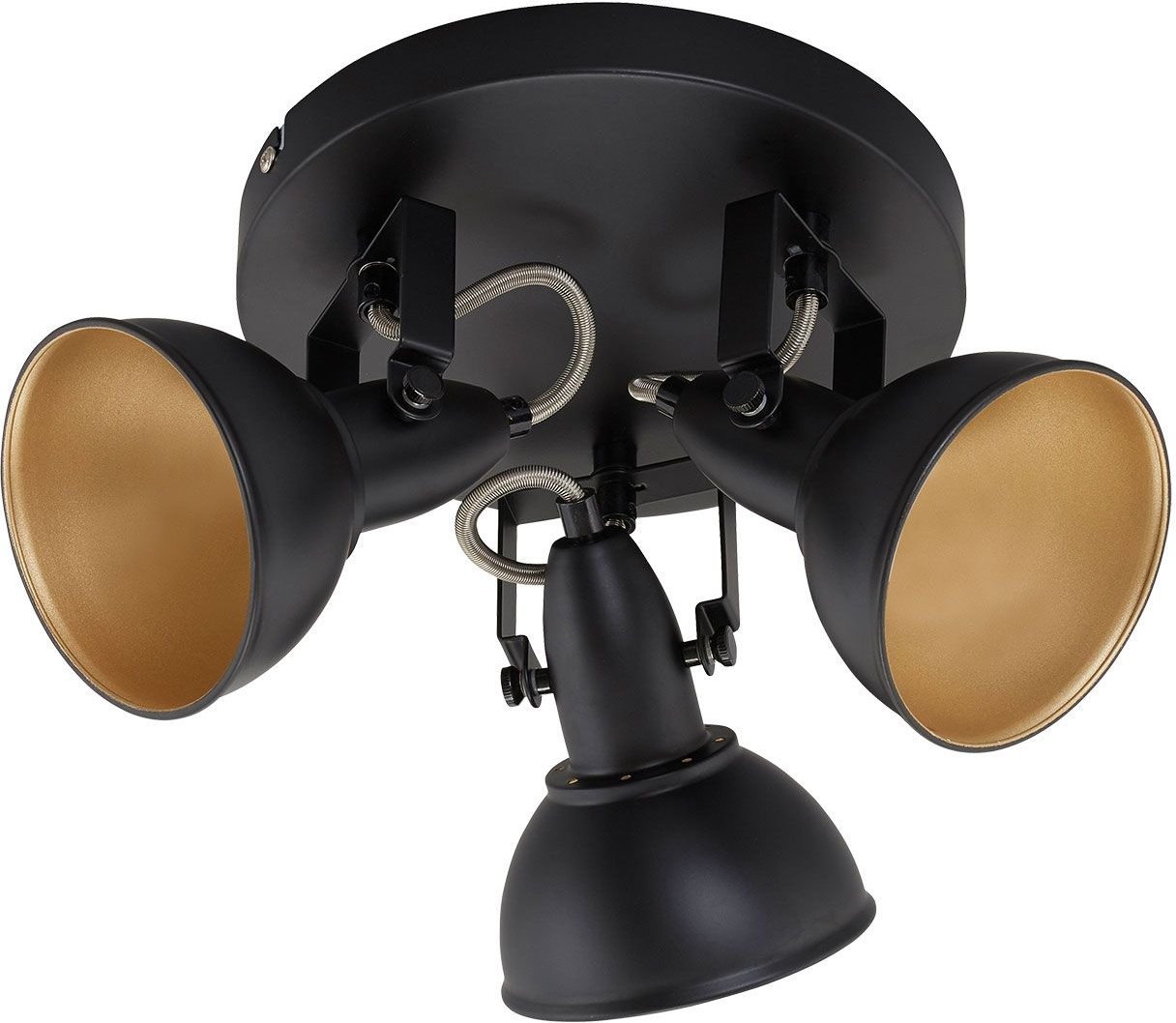 Briloner Wand- Deckenleuchte Retrodesign, verschiedene Ausführungen (3er Rondell)