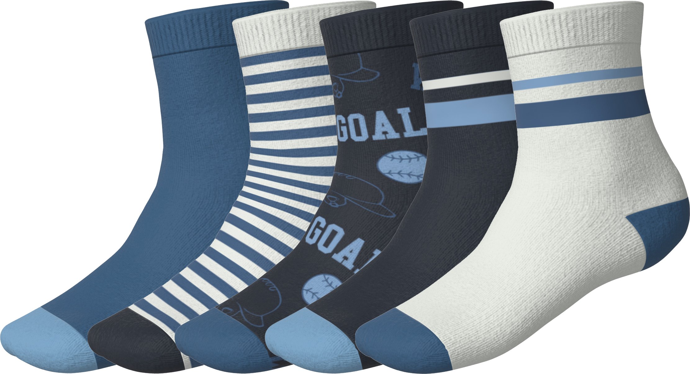 lupilu® Kleinkinder Mädchen Jungen Socken Vollfrottee Thermo (weiß/blau, 27-30)