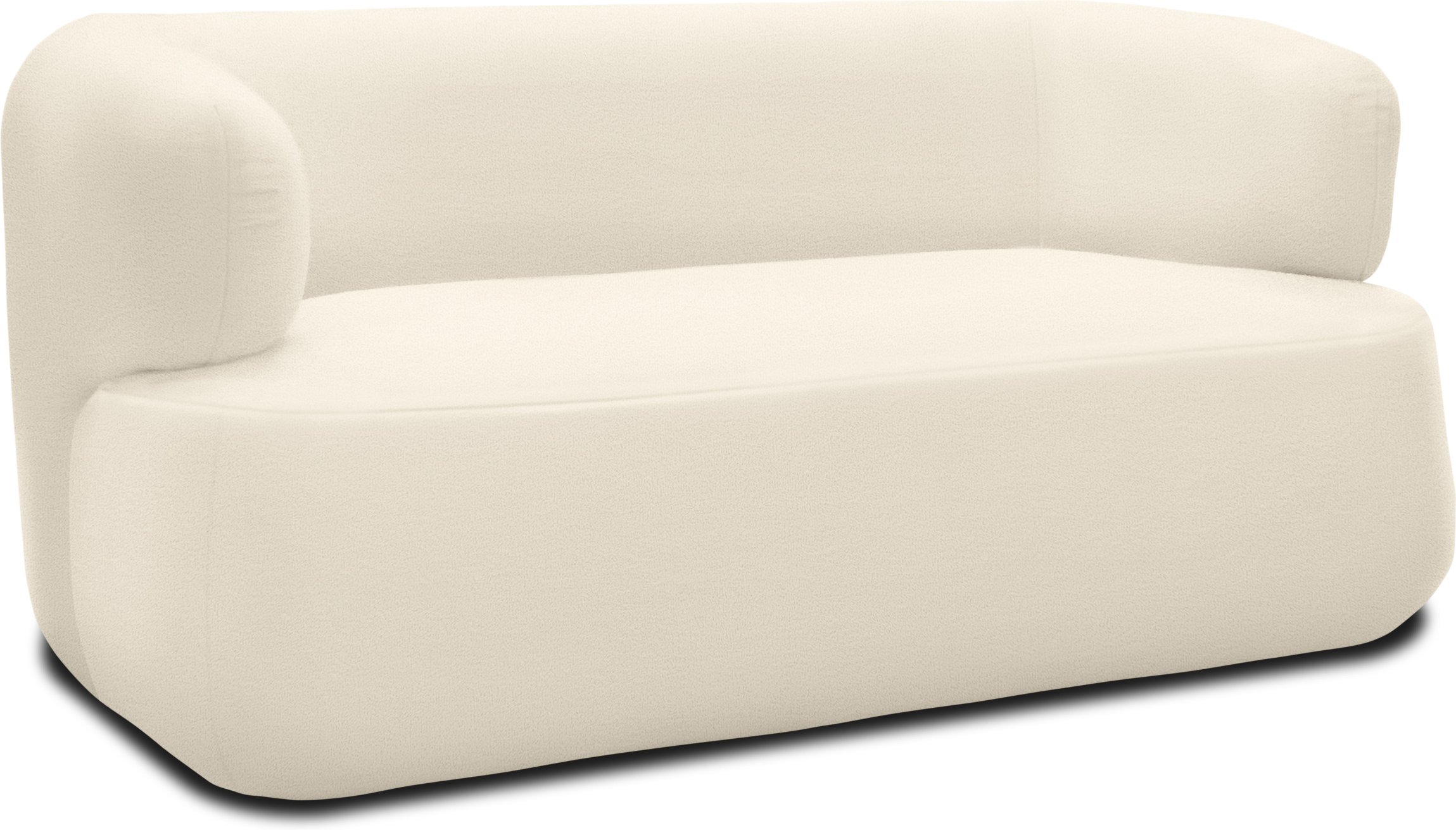 Domo 2-Sitzer Sofa / Sessel »Calais«, im modernen Design (2 Sitzer, 160 x 86 cm, Creme)