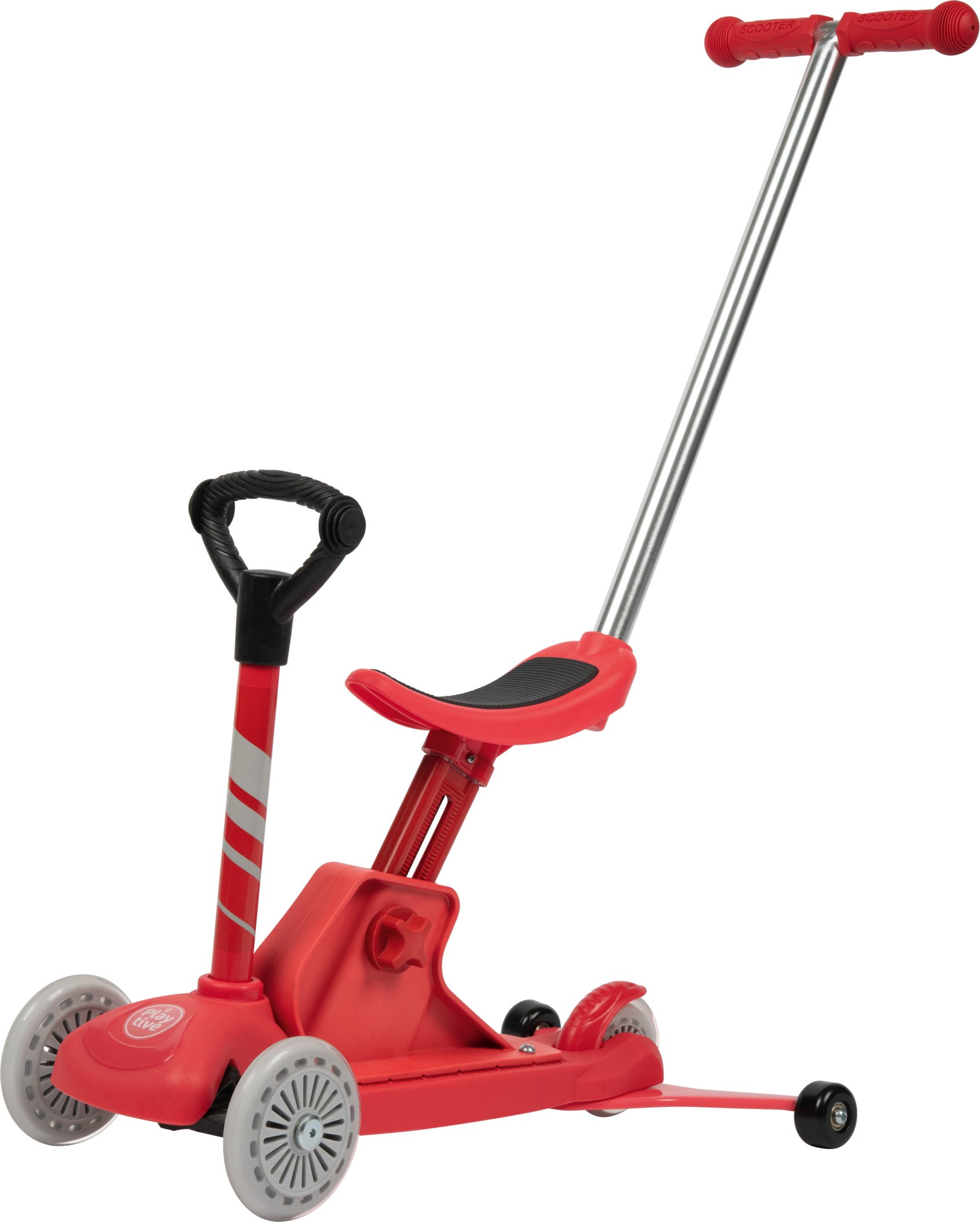 Playtive Kleinkinder Scooter 4in1 (Rot)