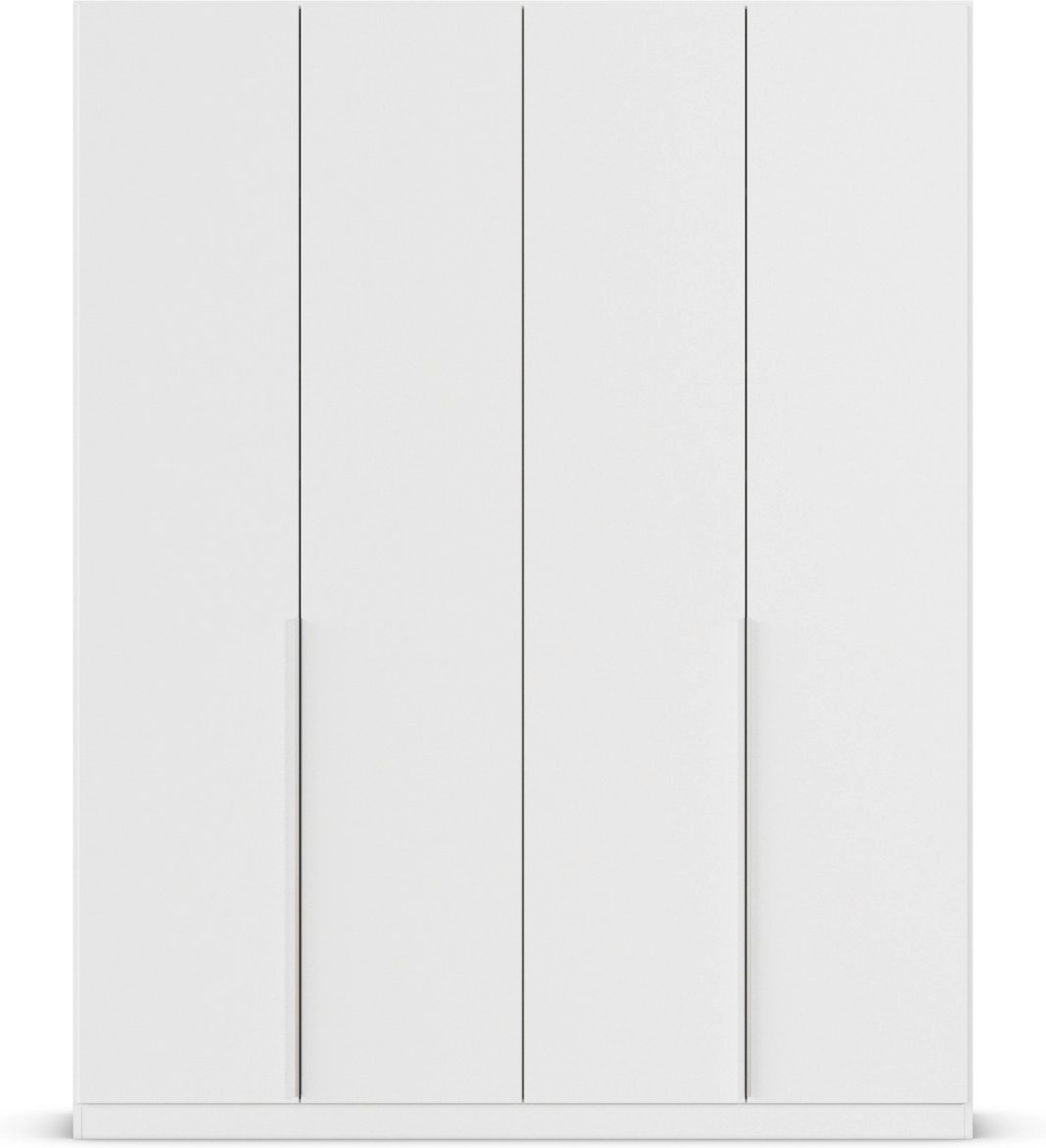 rauch ORANGE Drehtürenschrank Alabama (Premium-Zubehör, Weiß, Griffe Alufarben, 181 x 229 cm)