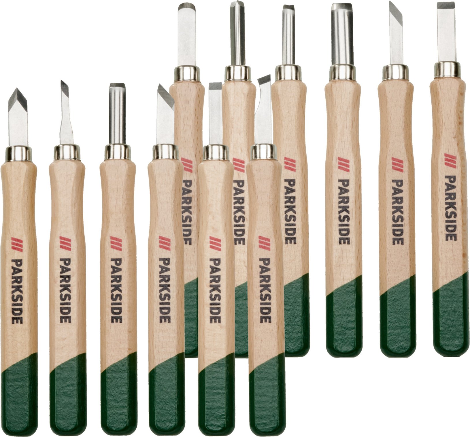 PARKSIDE® Holzschnitzset / Stechbeitelset (Holzschnitzset, 12 tlg.)
