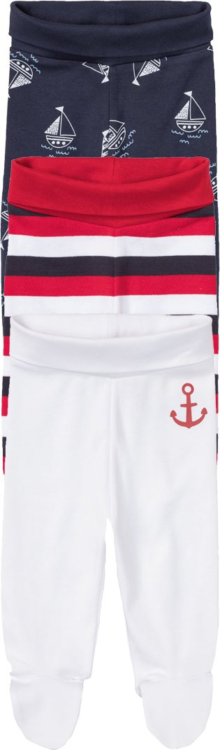 lupilu® Baby Jogginghose 3er (50/56, navy/weiß)