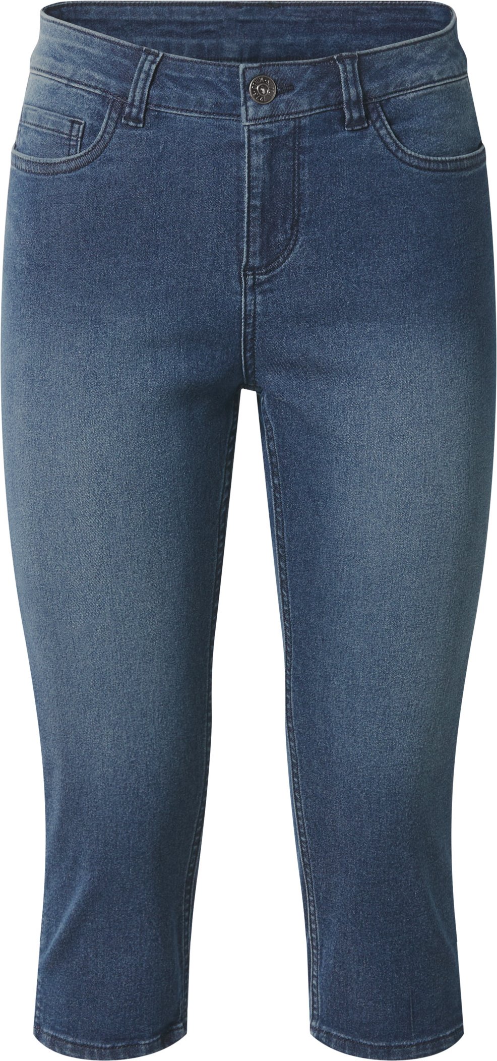esmara® Damen Jeans Capri (Dunkelblau, 38)