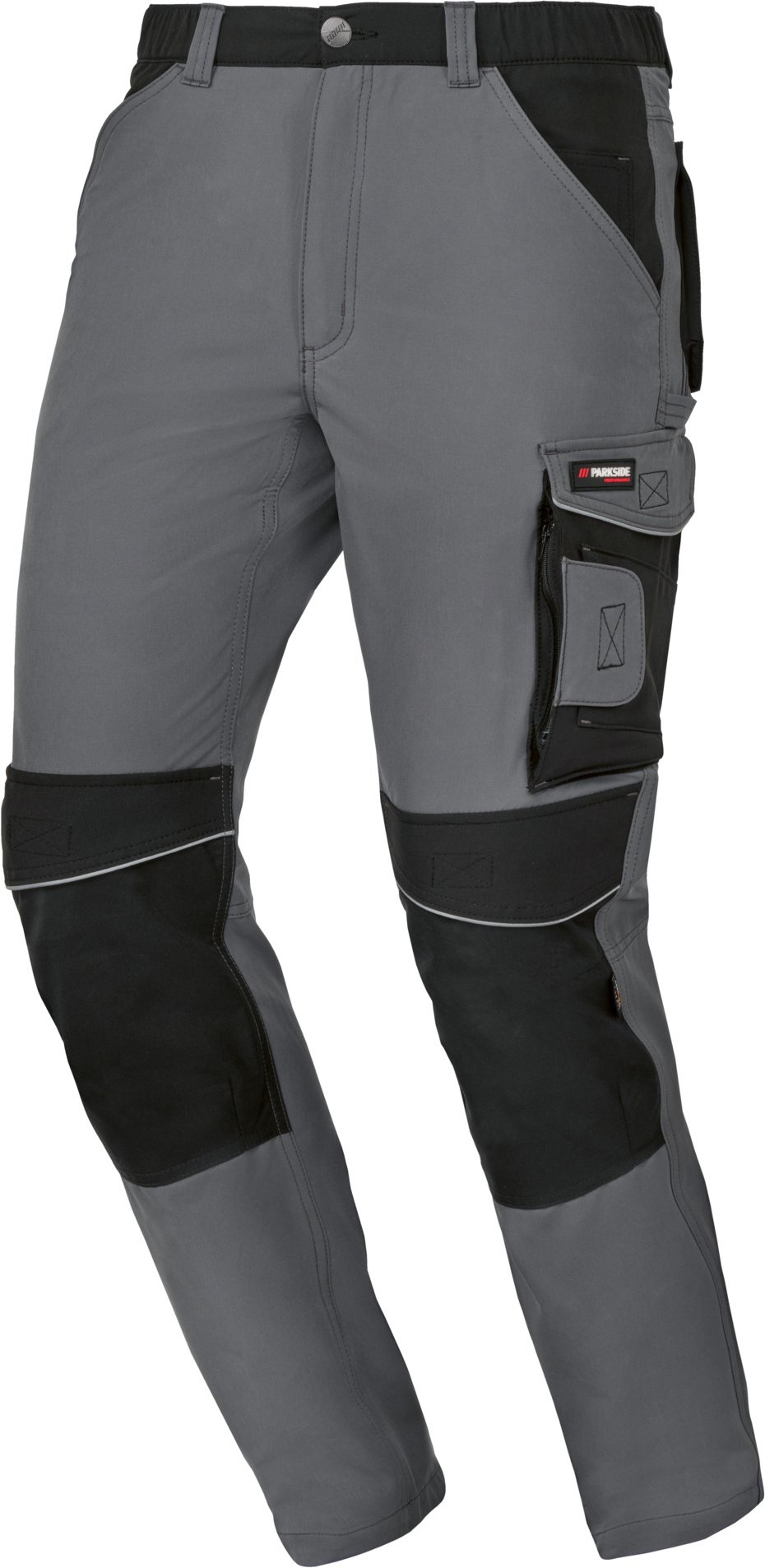 PARKSIDE PERFORMANCE® Herren Arbeitsbundhose, Stretch (Grau, 58)