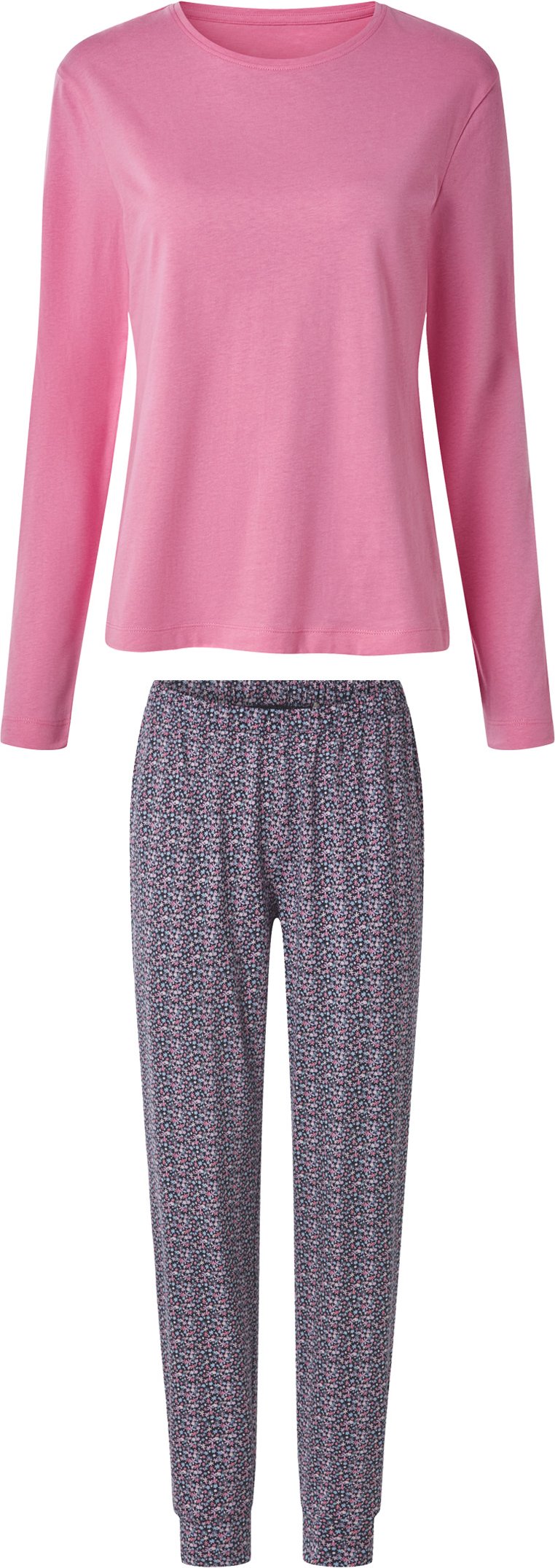 esmara® Damen Pyjama lang (Rosa, L(44/46))