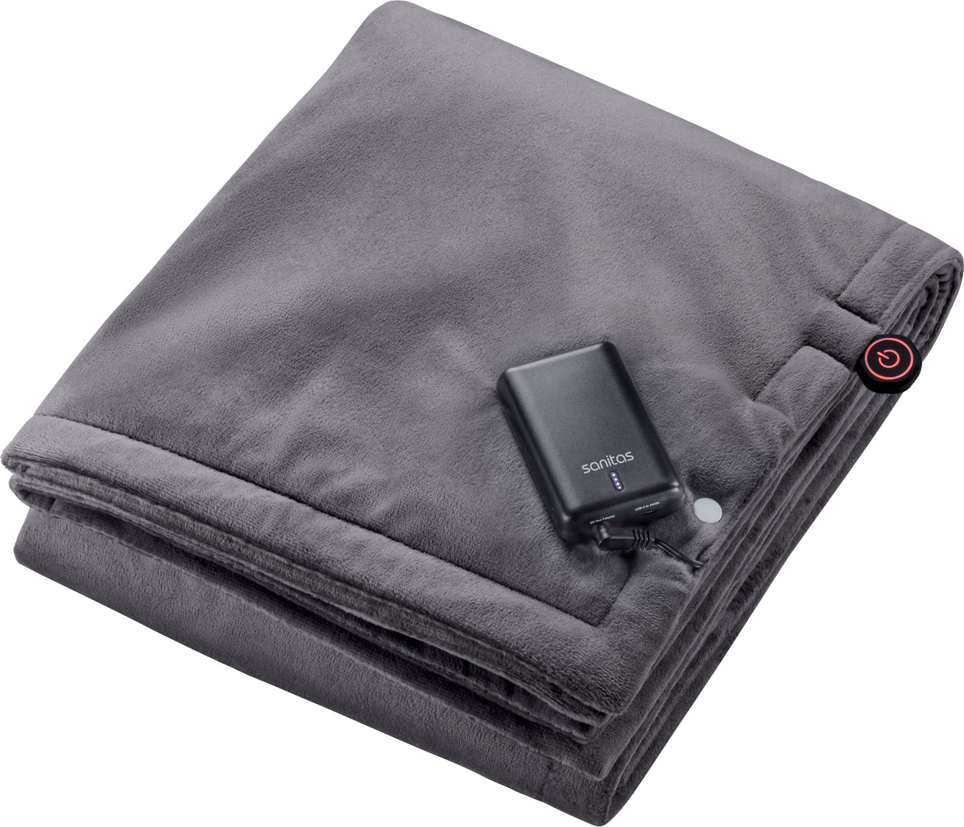 SANITAS Akku Heizdecke »SHD 39«, 3 Temperaturstufen