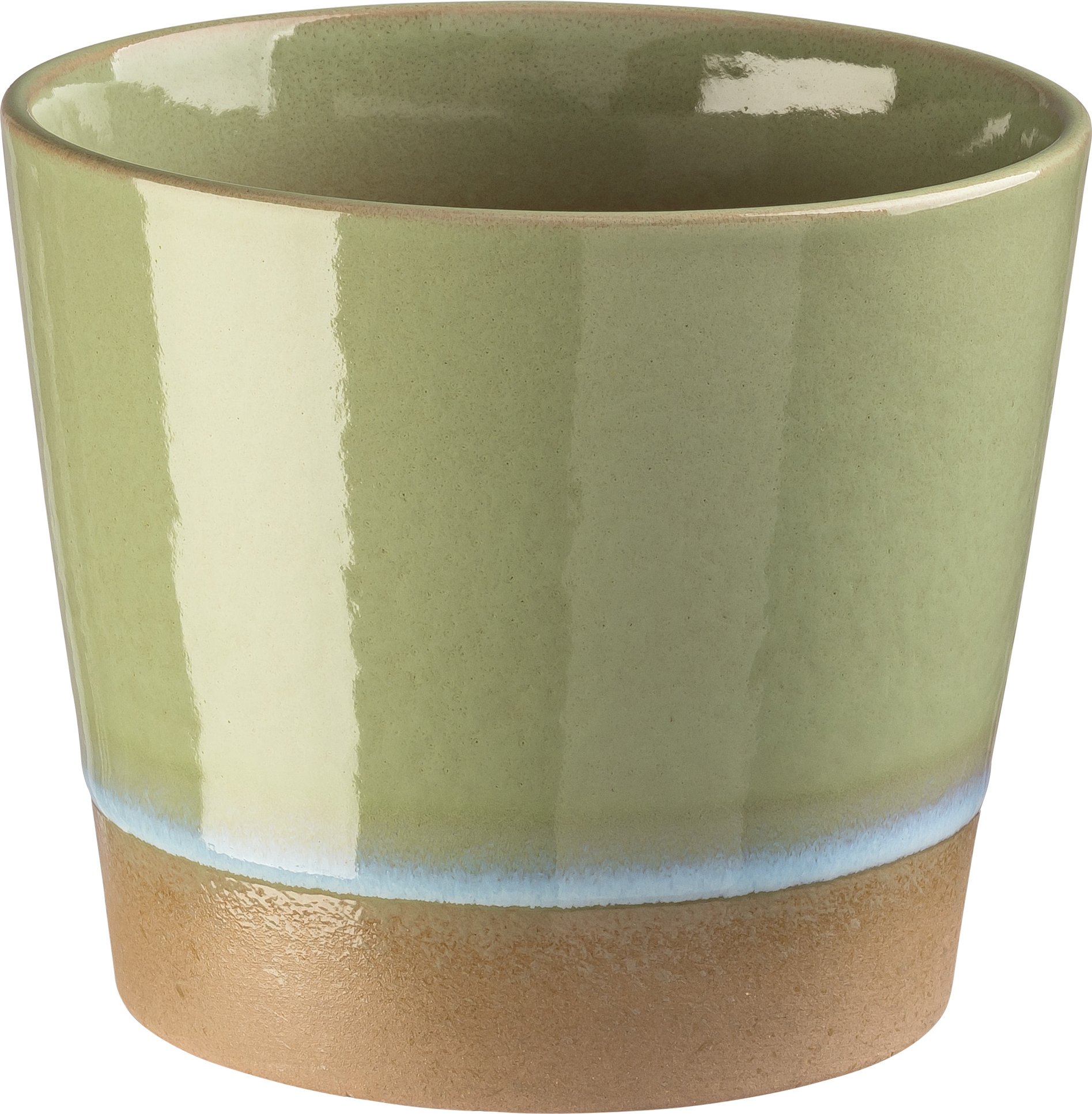 LIVARNO home Dekoratives Pflanzgefäß / Blumenvase Frühling (Grün)