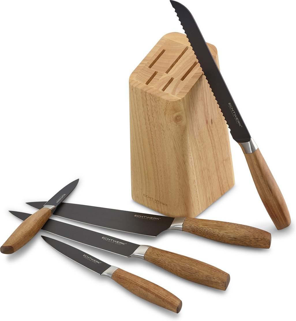 ECHTWERK Messerblock Set Classic - Black Edition, 6tlg.