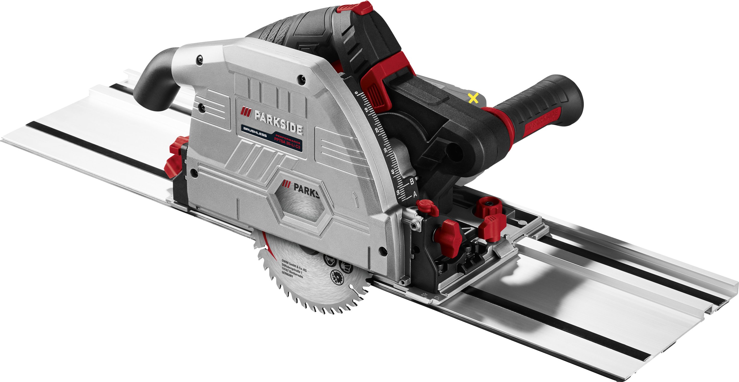 PARKSIDE PERFORMANCE® 20 V Akku-Tauchsäge »PPTSA 20-Li C3«, ohne Akku und Ladegerät