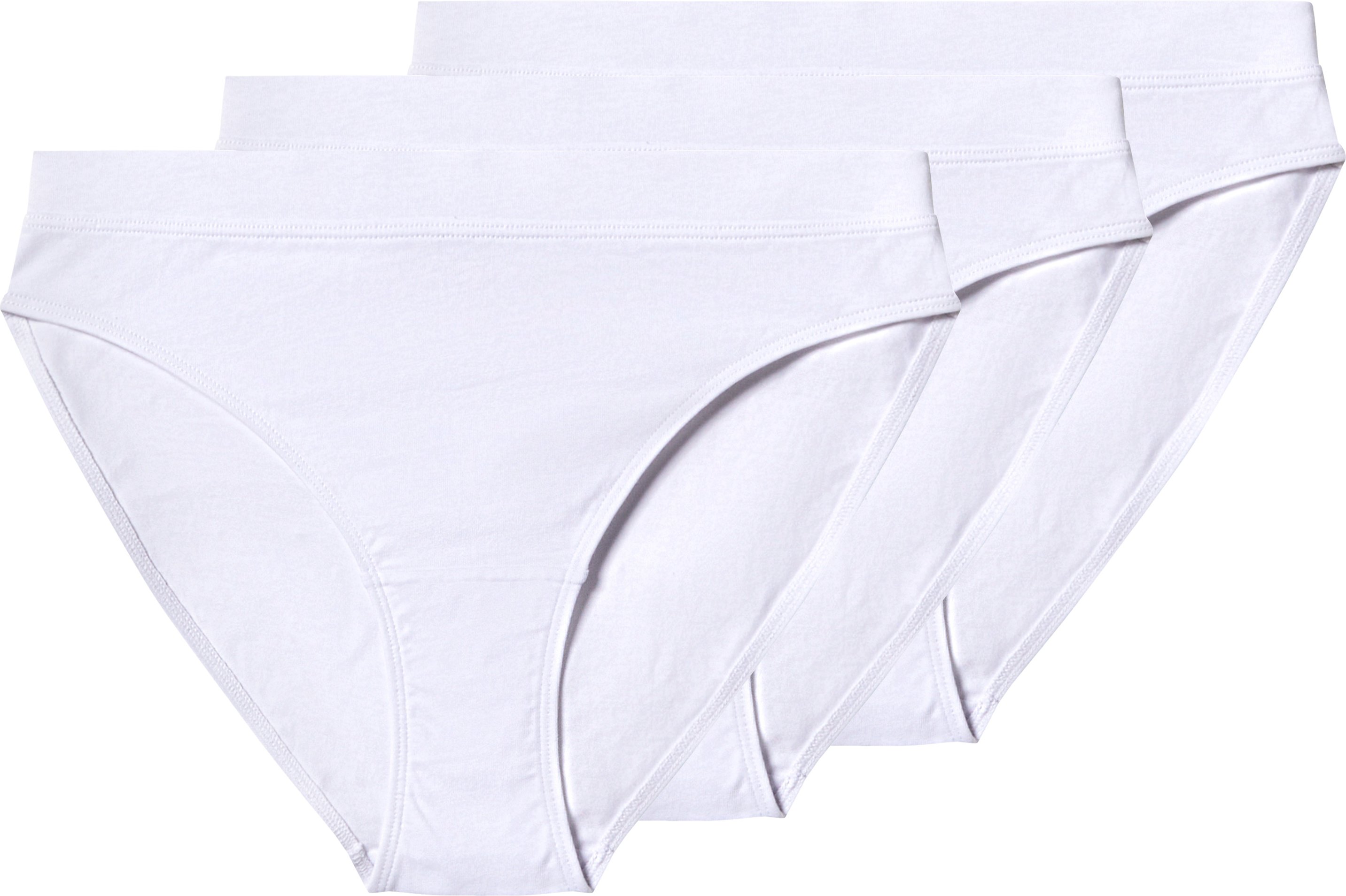 esmara® Damen Slip, 3 Stück (Weiß, XS(32/34))