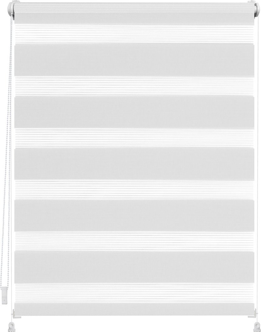 Lichtblick Duo-Rollo Klemmfix, ohne Bohren, verspannt, blickdicht (Weiß, 100 x 150 cm)