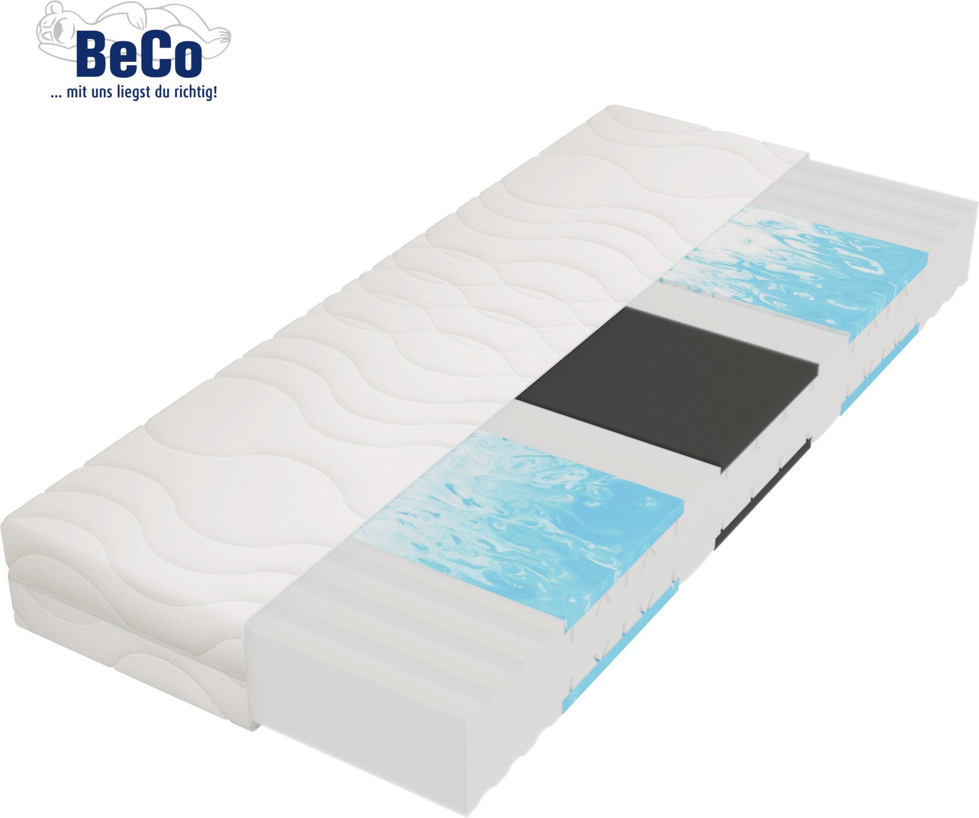 Thumbnail - BeCo 7-Zonen Komfortschaum-Matratze Medibett Top (H3, 140 x 200 cm)