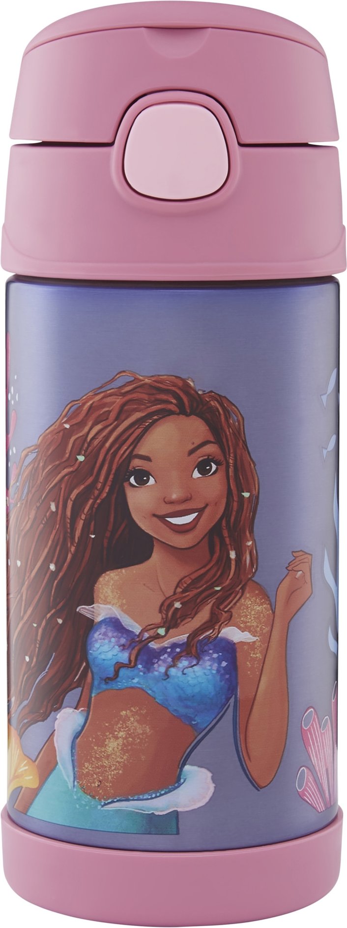 THERMOS Kindertrinkflasche mit Strohhalm Funtainer 0,35L (Disney l Mermaid 0,35l)