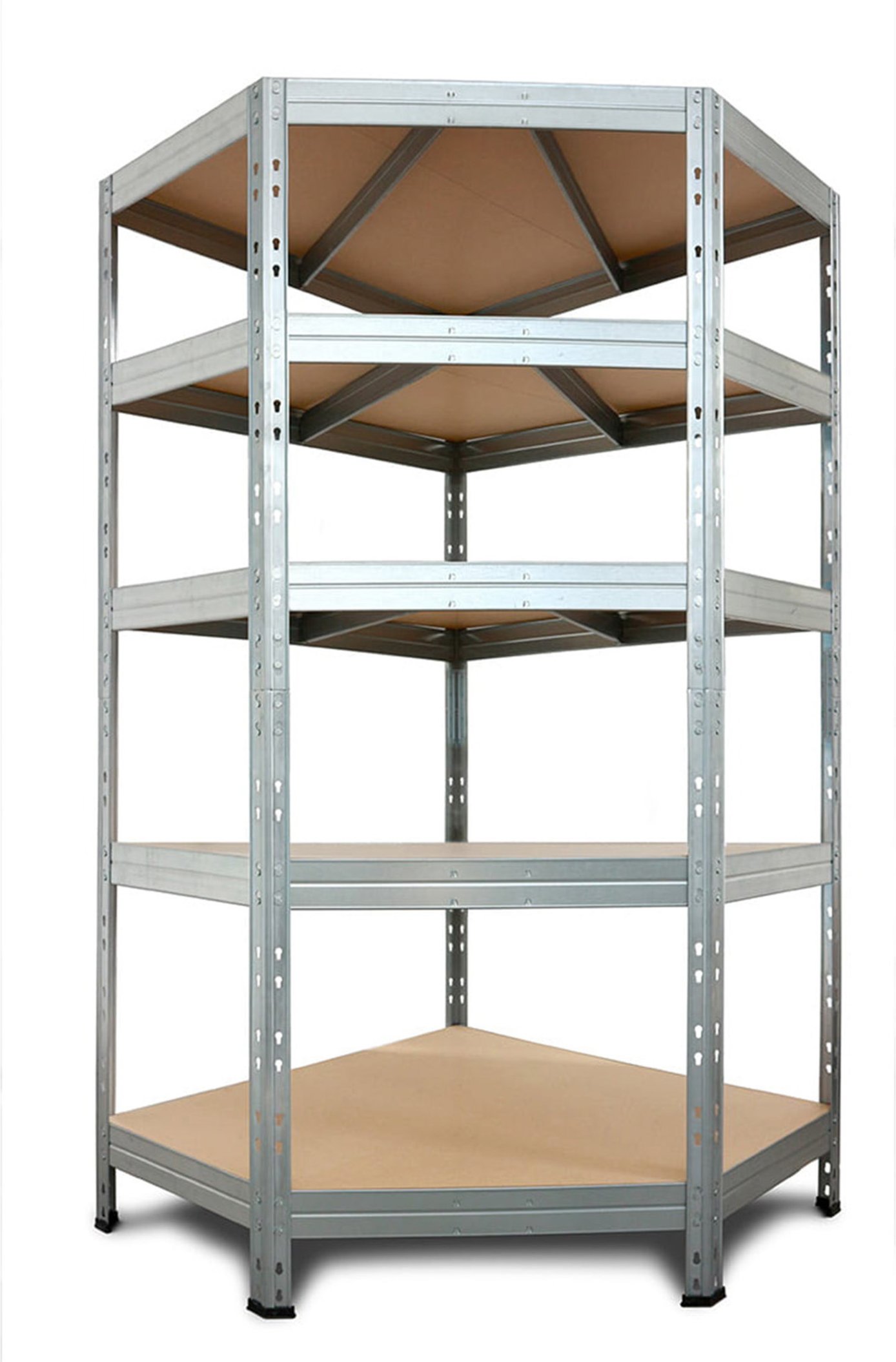 AR SHELVING Schwerlast Eckregal RIVET 180x90x45x64,5 cm