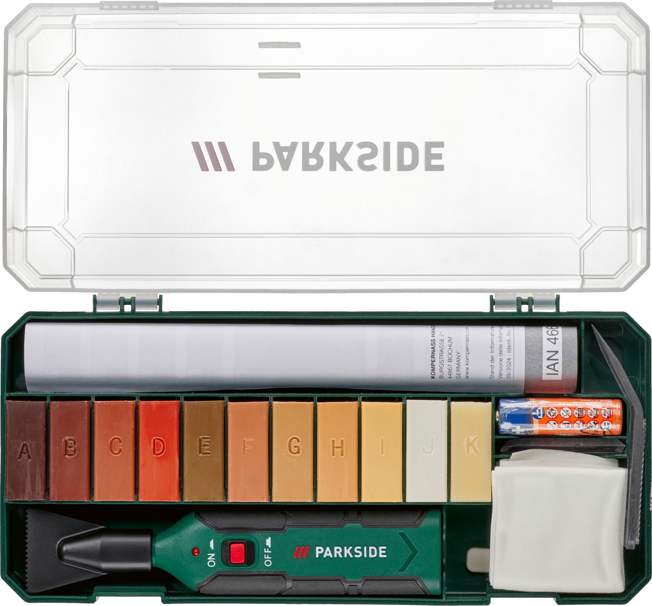 PARKSIDE® Laminat-/Parkett- und Fliesen Reparatur Set PFRS 1,5 C5/ PLPRS 1,5 C5 (Fliesen Reparatur Set)