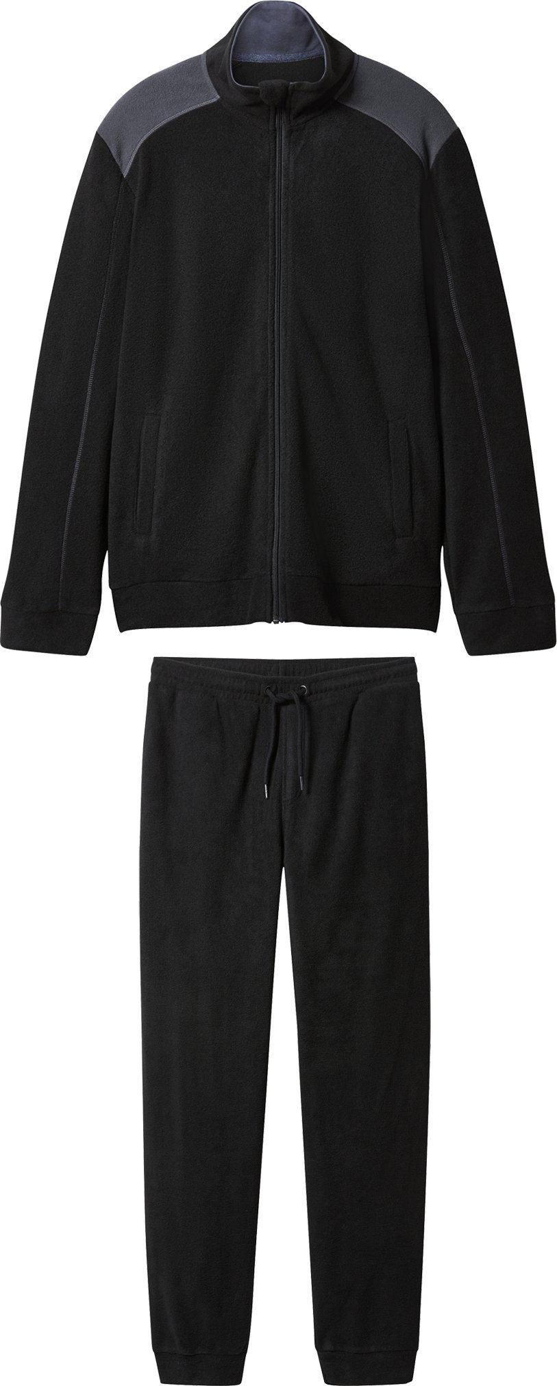 esmara Men Herren Fleece-Hausanzug (Schwarz, S (44/46))