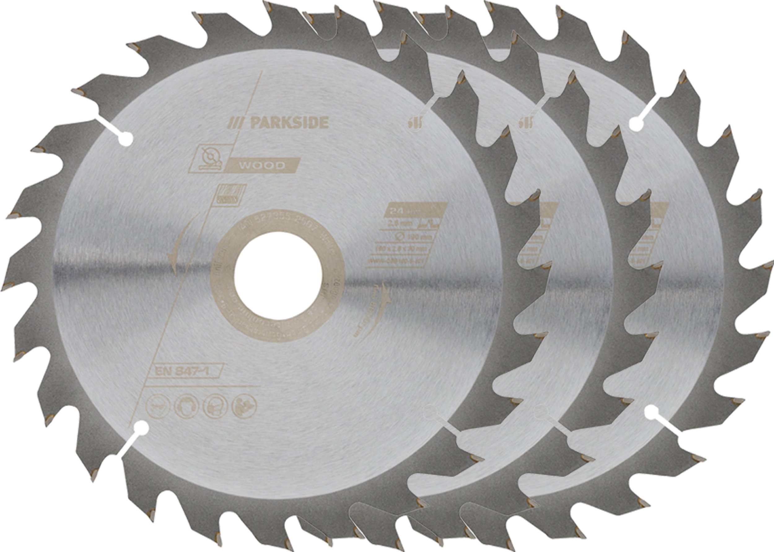 PARKSIDE® Kreissägeblätter Holz (190 mm 3tlg.)