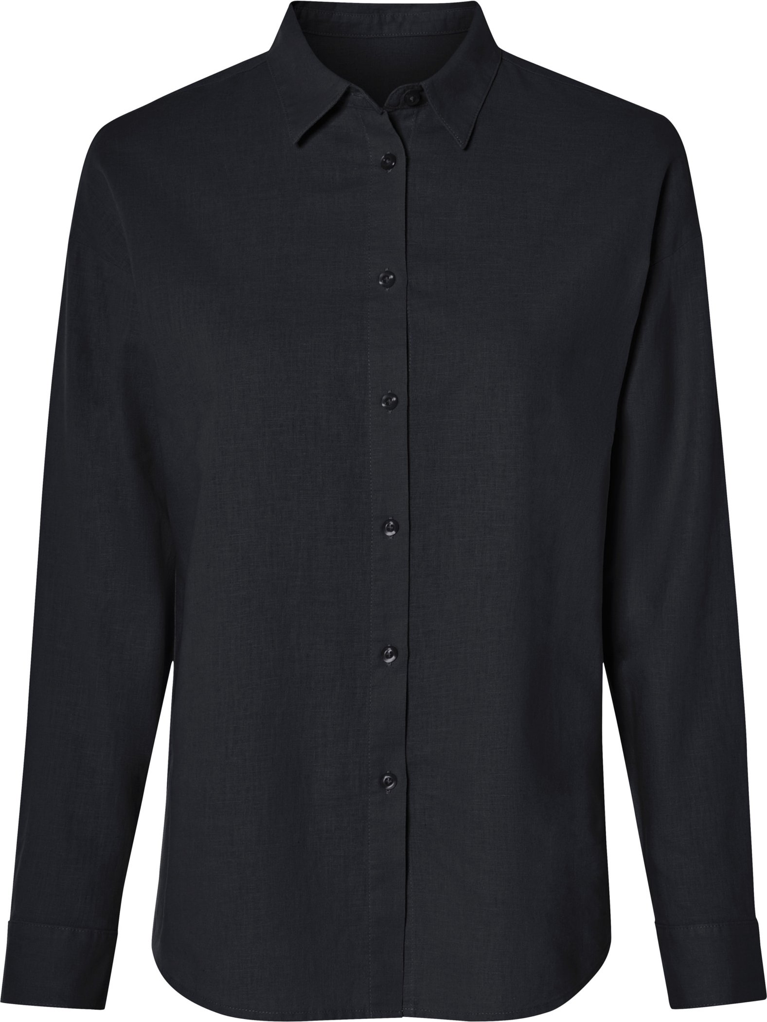Thumbnail - esmara® Damen Leinen-Bluse, leger geschnitten (Schwarz, 42)