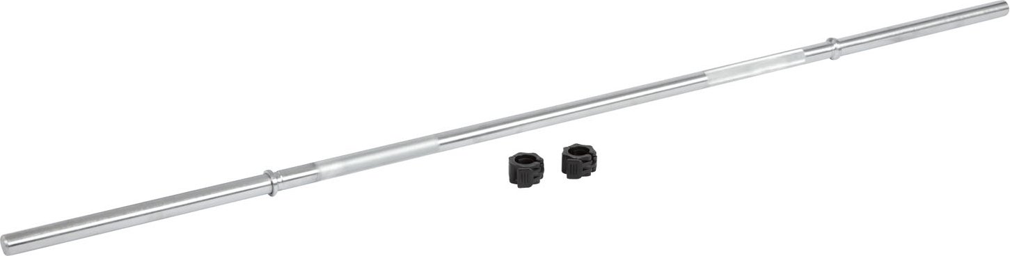 CRIVIT Langhantelstange, 180 cm, mit 2 Klemmverschlüssen