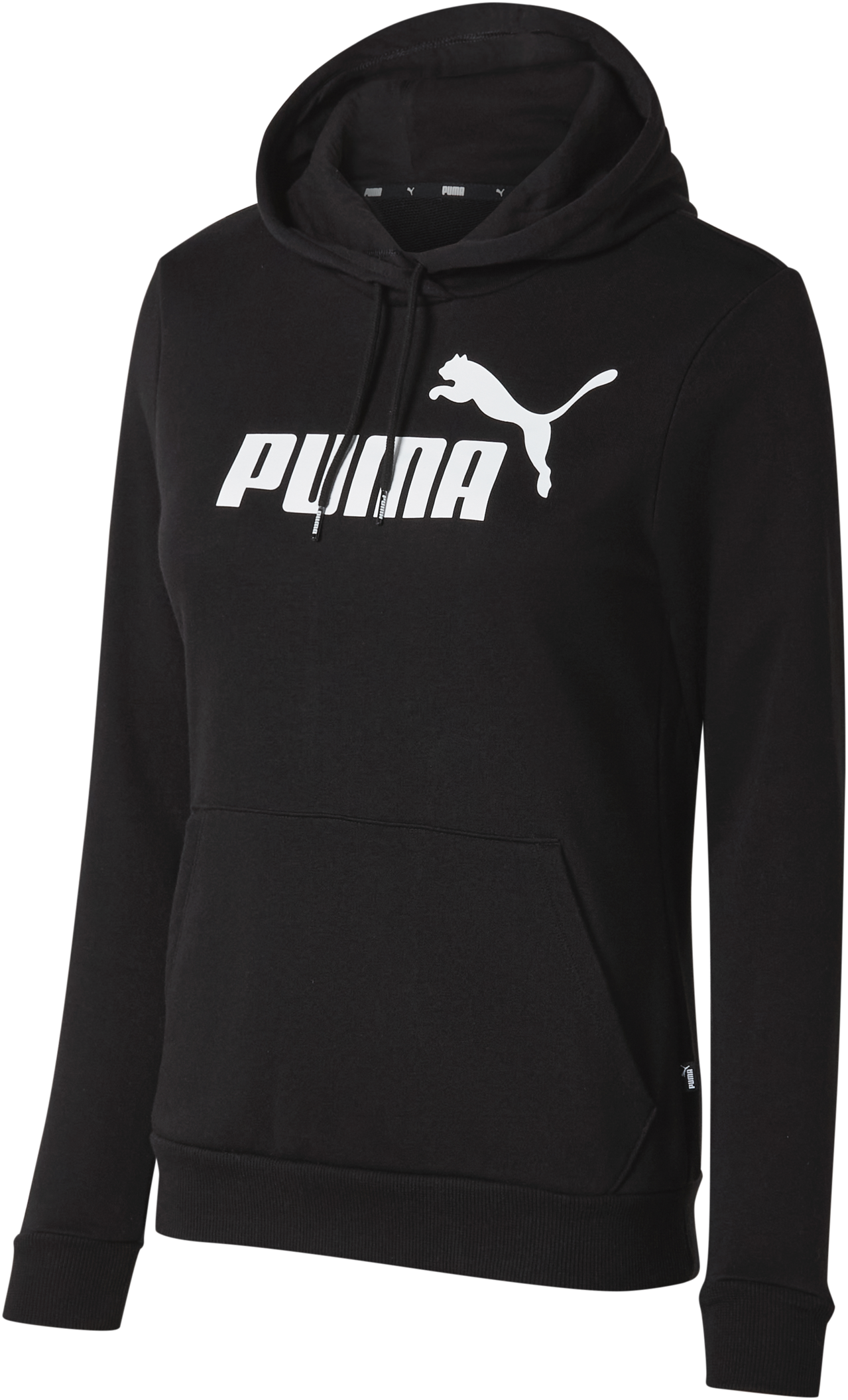 Puma Damen Hoodie mit verstellbarer Kapuze (Schwarz, L)