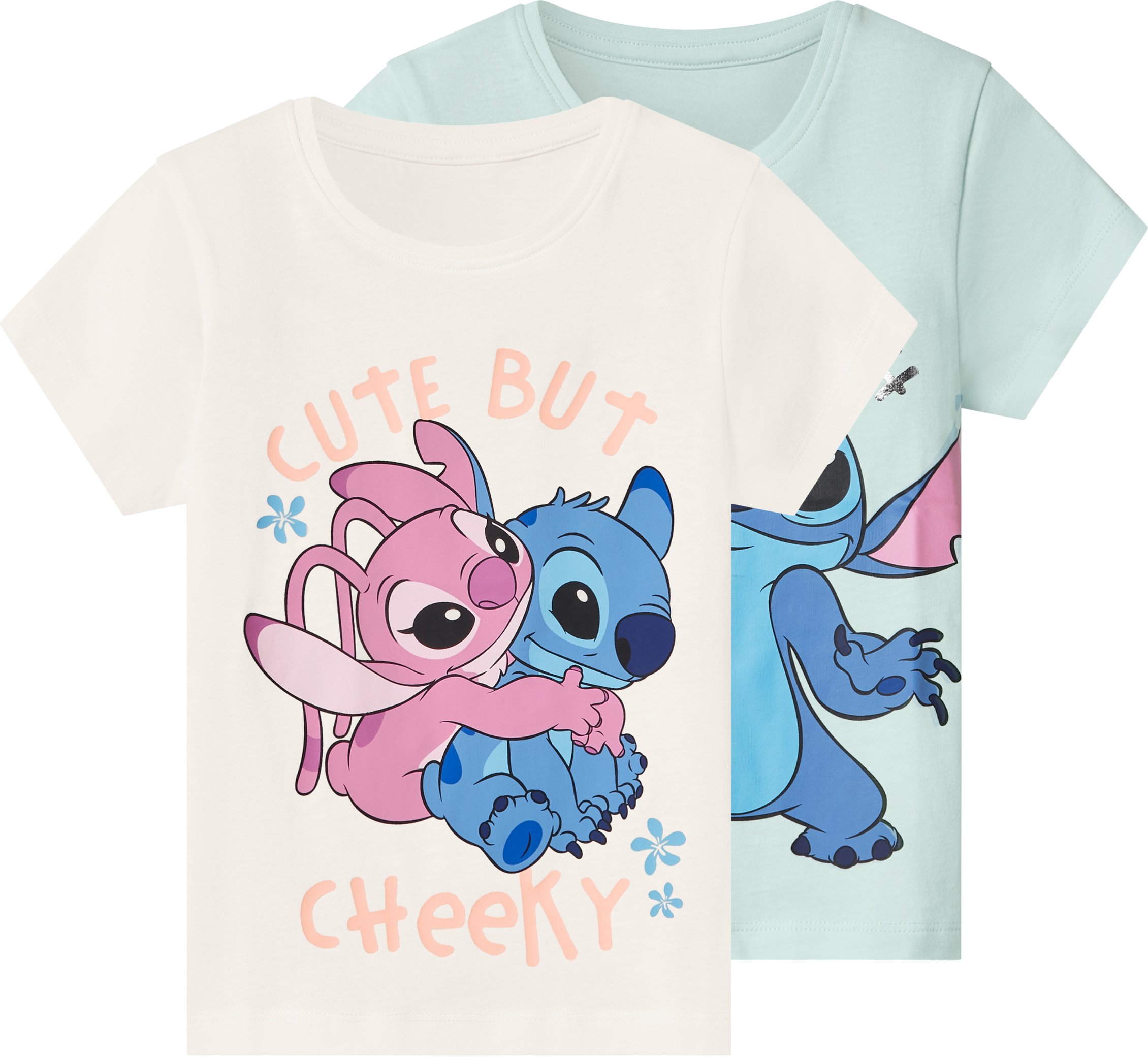 Kleinkinder T-Shirt, 2 Stück (Stitch, 122/128)