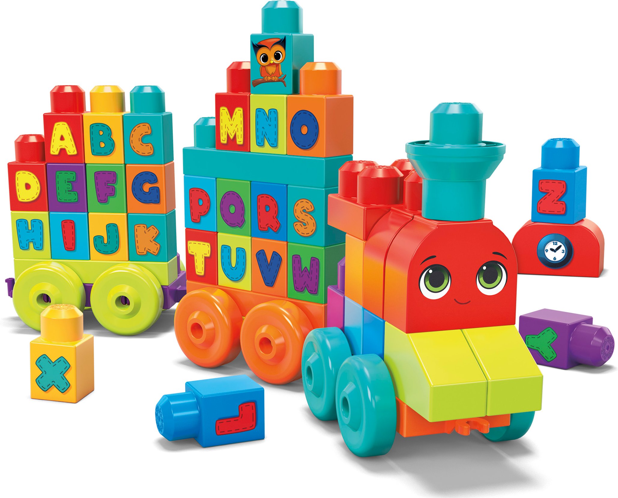 Mega Bloks ABC Lernzug, 60-teilig