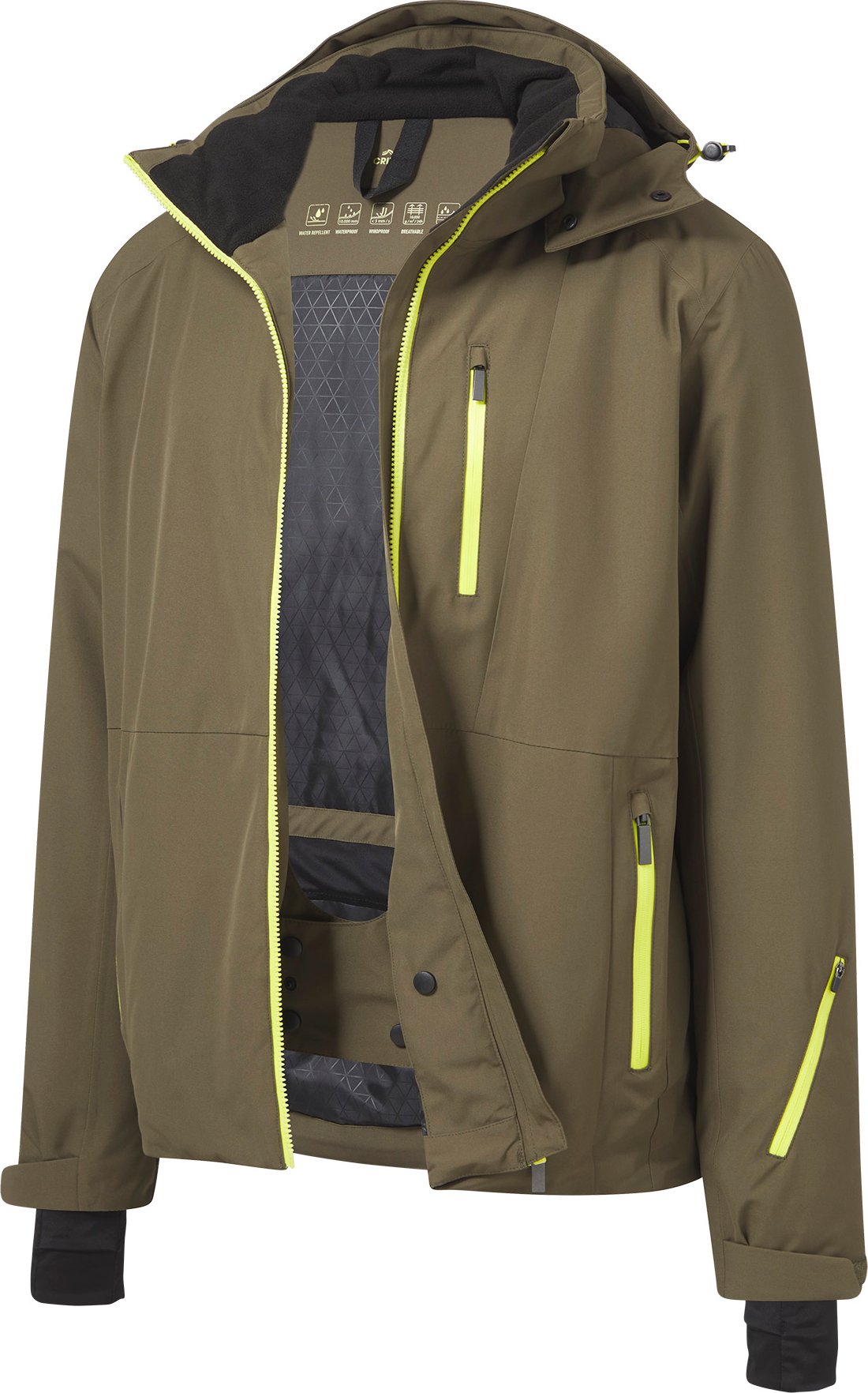 Thumbnail - CRIVIT Herren Skijacke (XL(56/58), khaki)