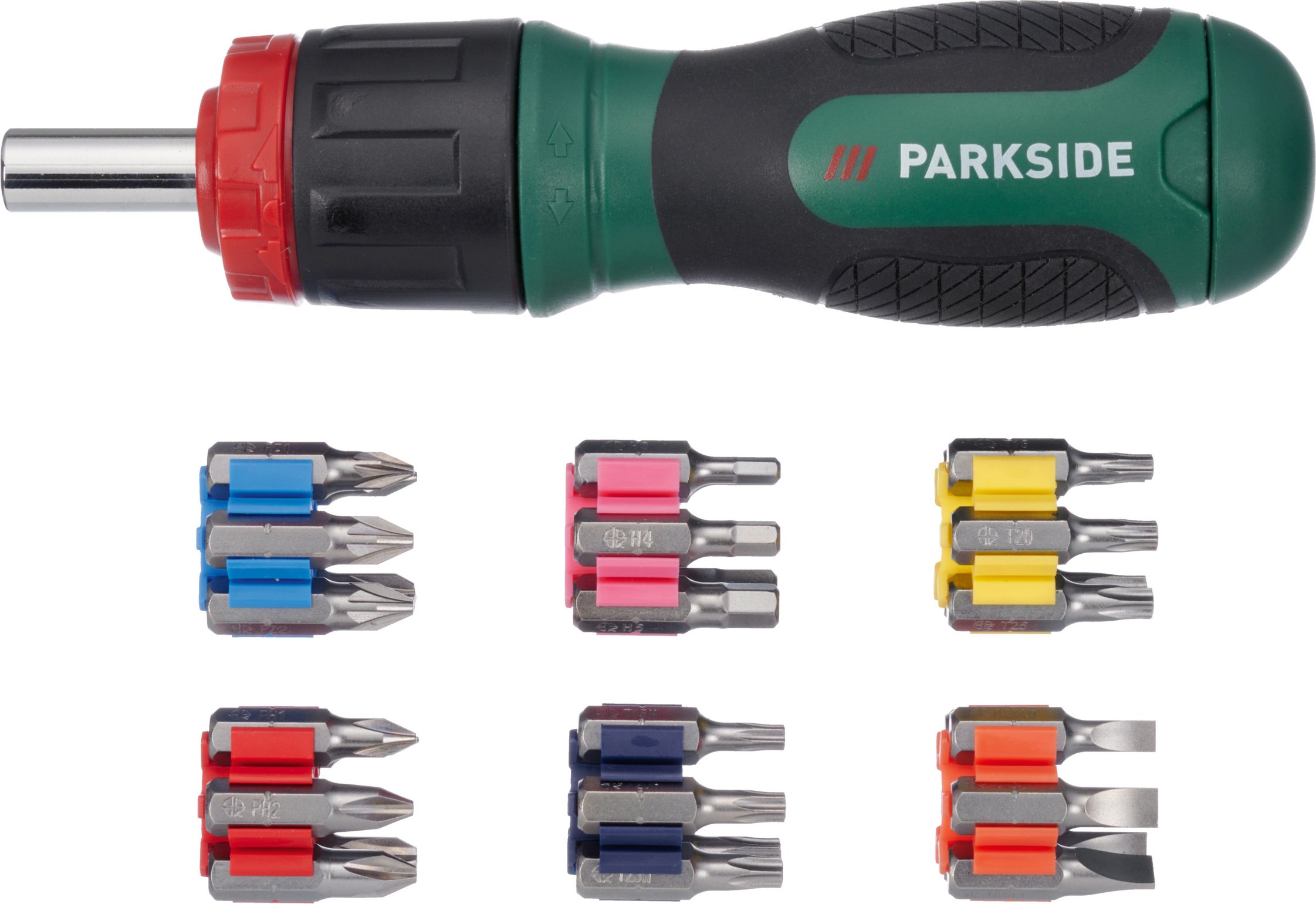 PARKSIDE® Ratschenschraubendreher-Bit-Set, 31-teilig