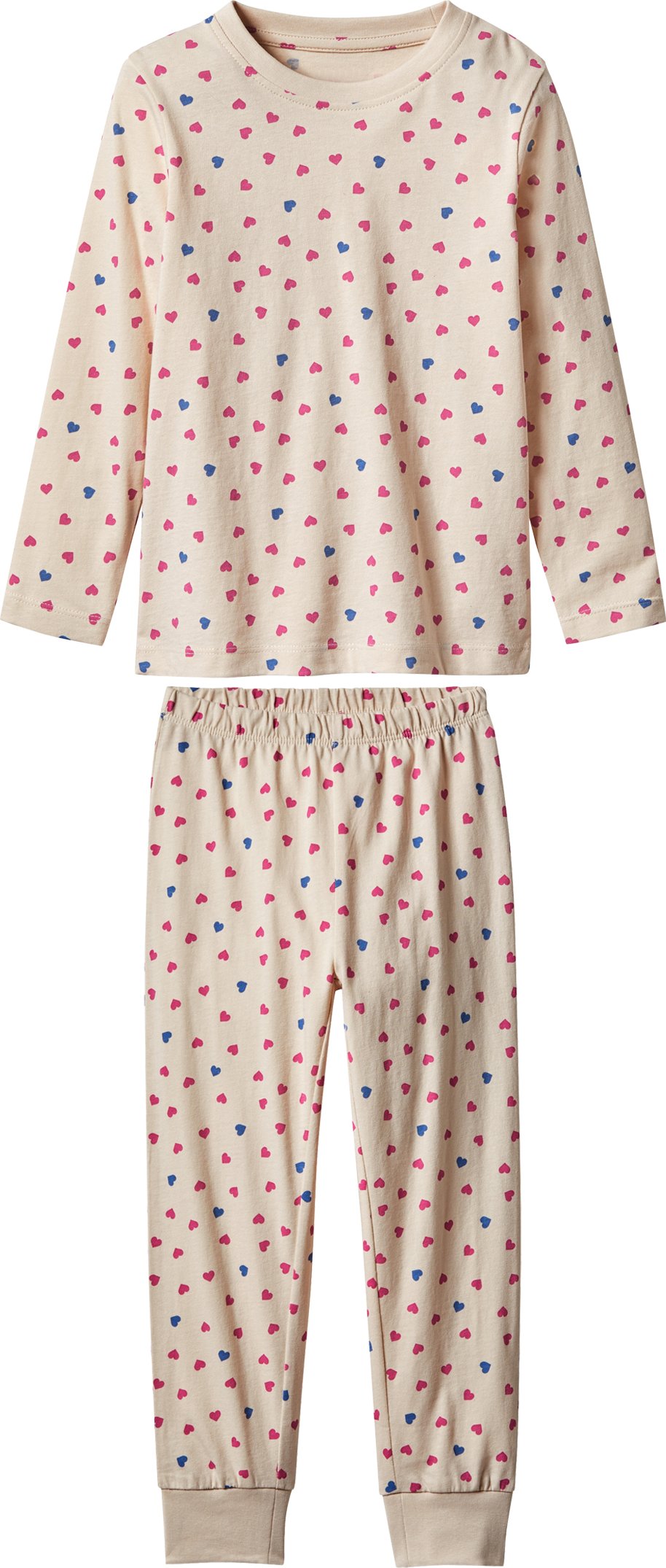 Thumbnail - lupilu® Kleinkinder Mädchen Pyjama (Beige, 110/116)
