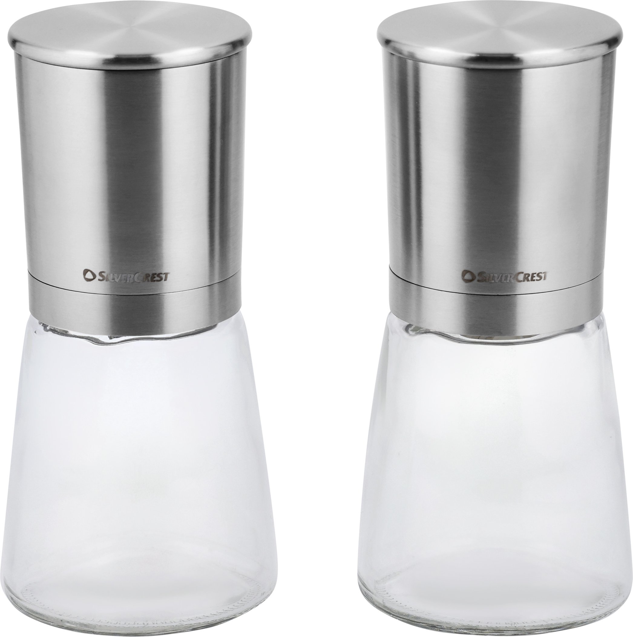 SILVERCREST® Salz- und Pfeffermühlen-Set / Essig- und Ölspender-Set / Reibe (Salz- und Pfeffermühle)