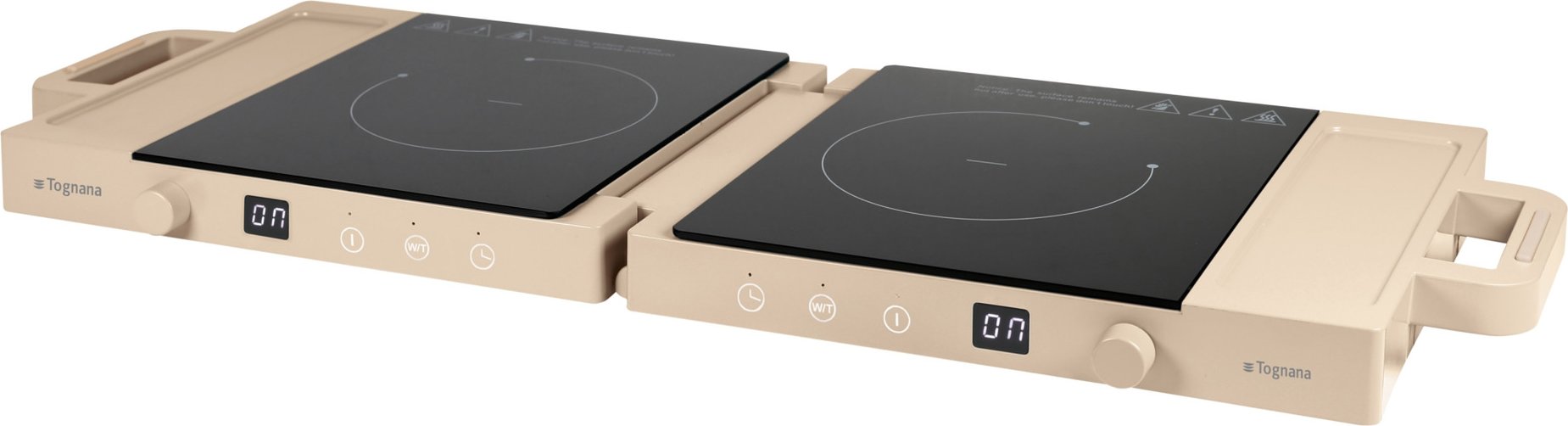 Tognana Tragbare Doppel-Kochplatte (Beige)