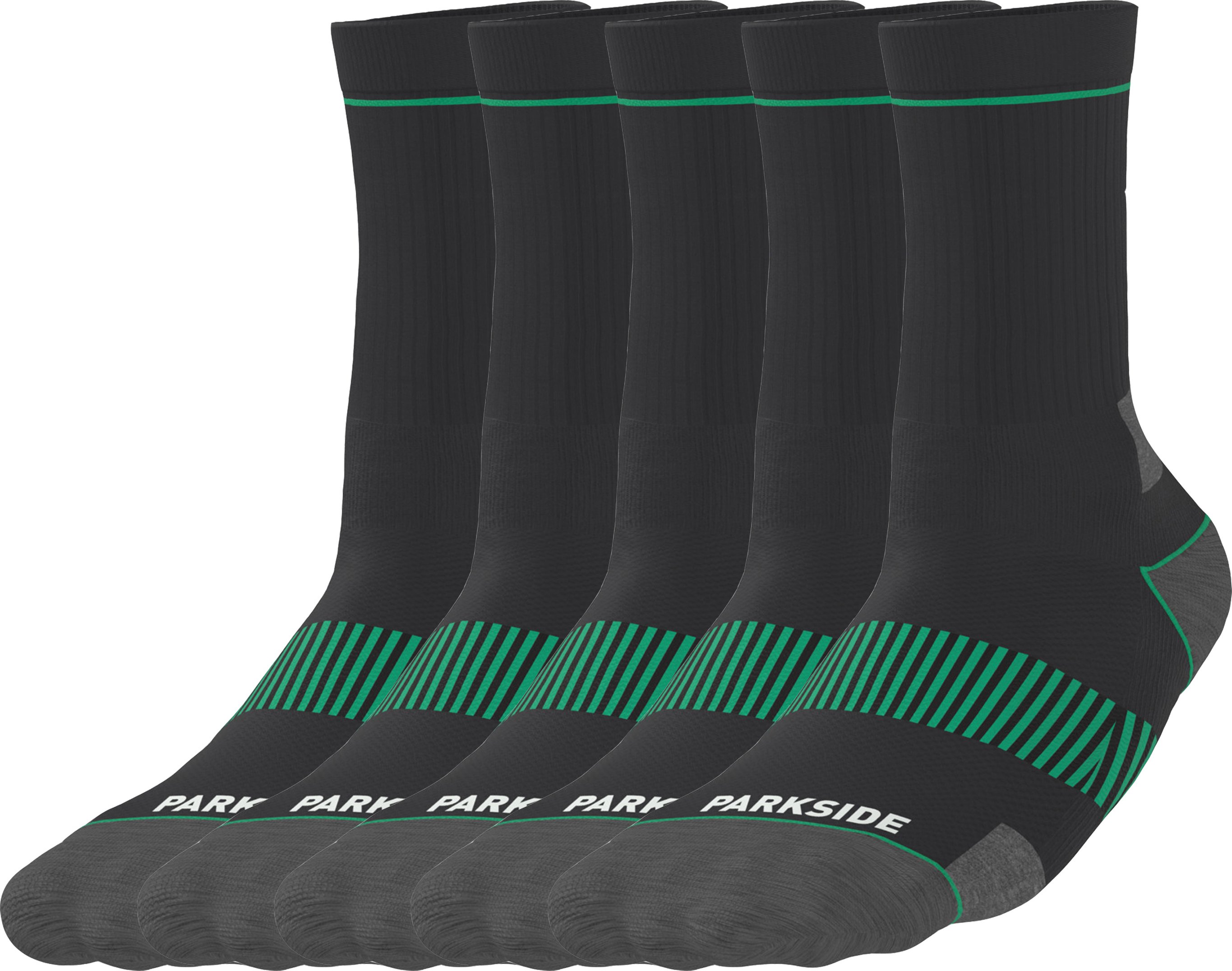 PARKSIDE® Herren Arbeitssocken 5 Stück (Schwarz, 43-46)