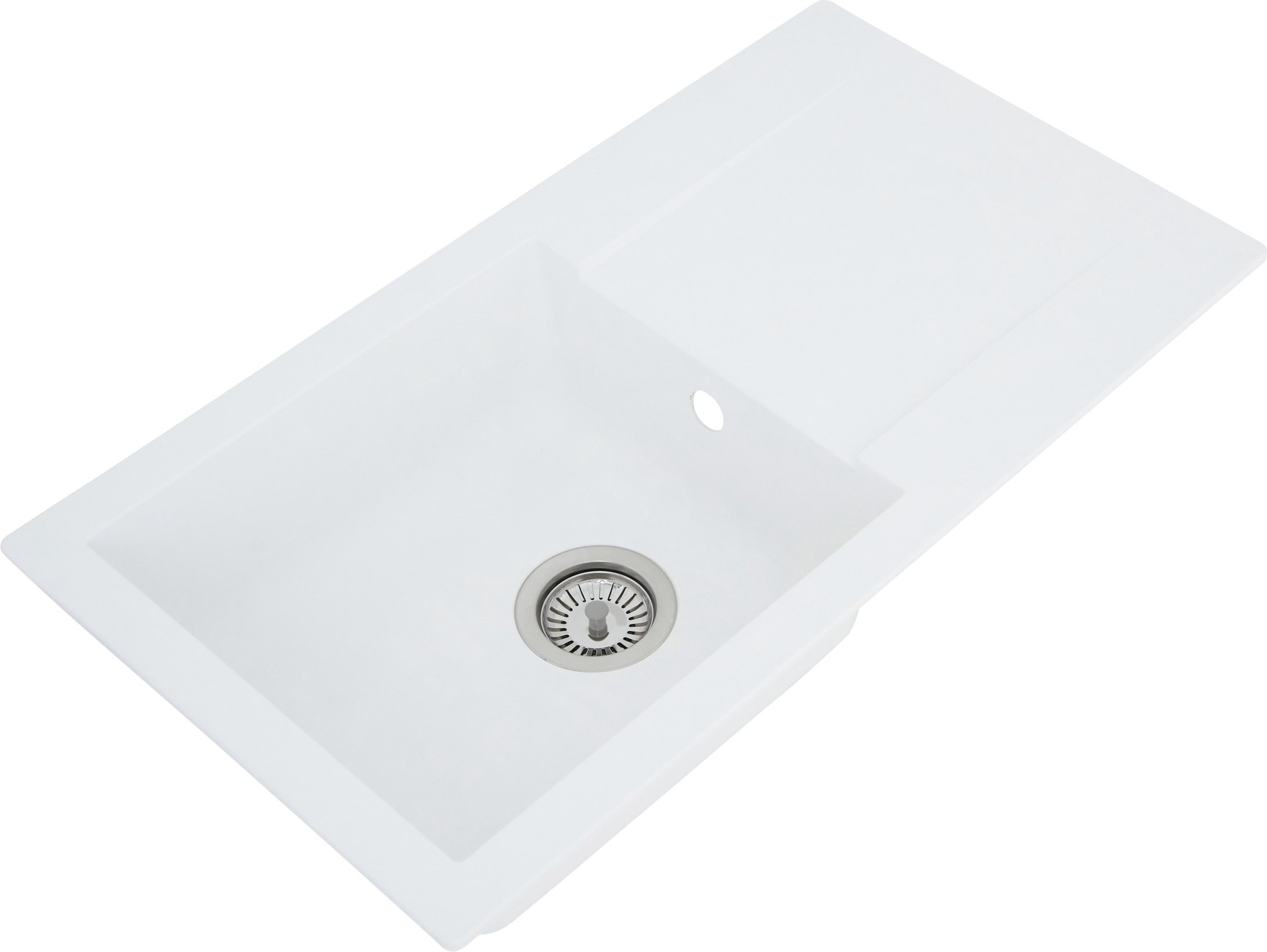 Respekta Einbauspüle Denver (Weiß, 78 x 44 cm)