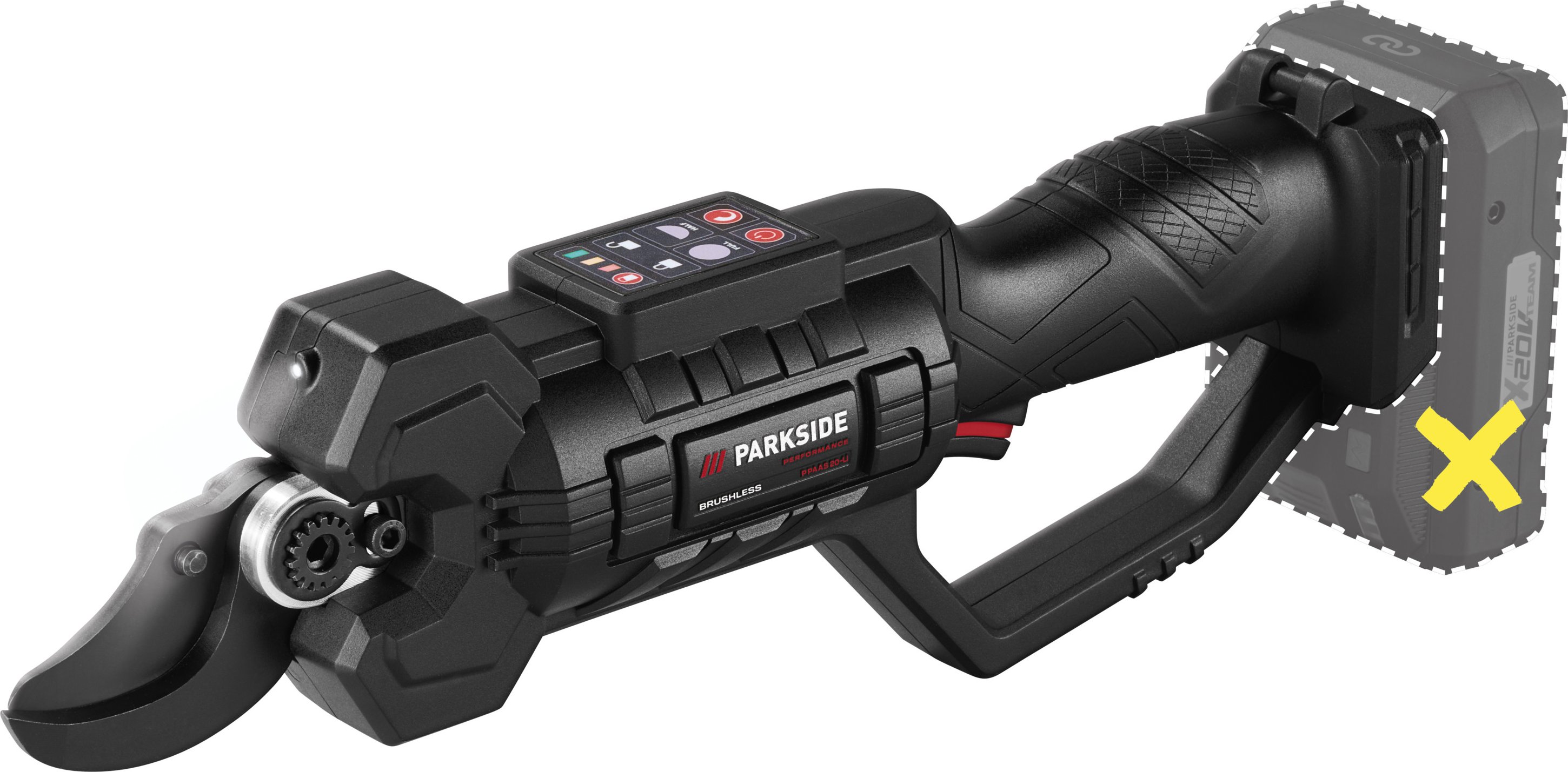 PARKSIDE PERFORMANCE® 20 V Akku-Astschere, ohne Akku und Ladegerät