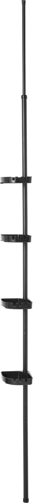 LIVARNO® XXL Teleskop Duscheckregal 125-300cm (Schwarz)