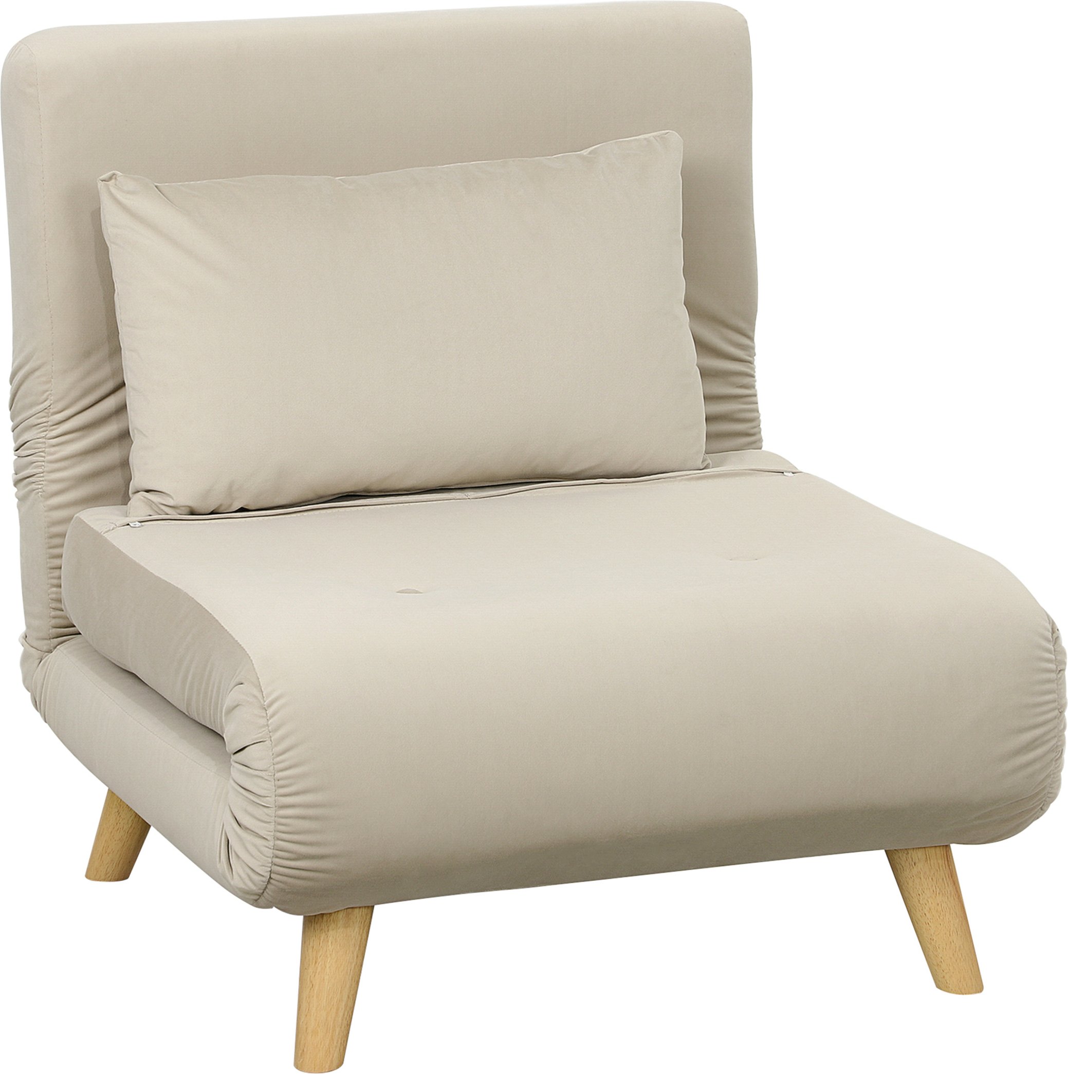 HOMCOM Schlafsessel (Breite 72 cm, Beige)